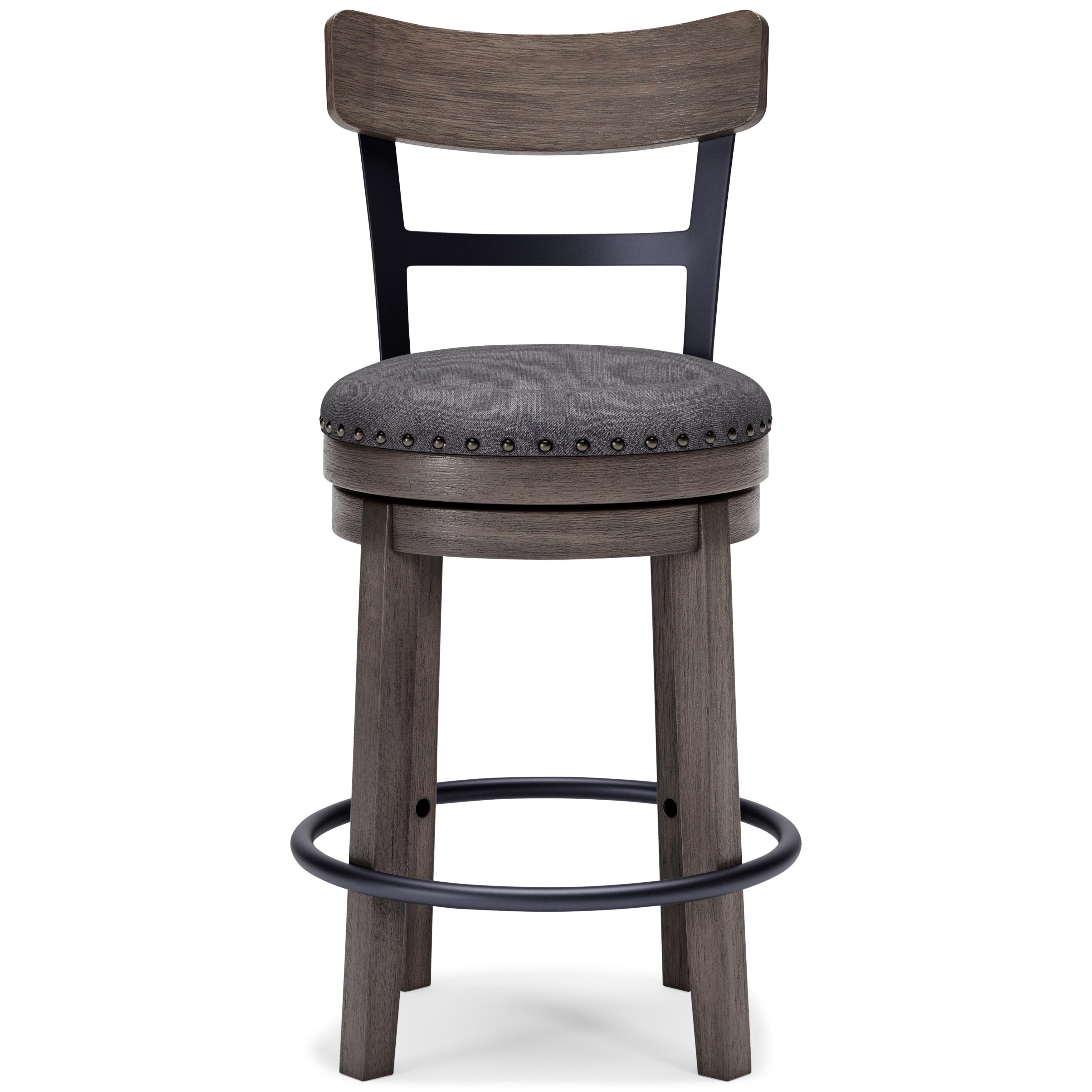 Signature Design by Ashley Caitbrook D388-224 Upholstered Swivel Barstool - Image 2