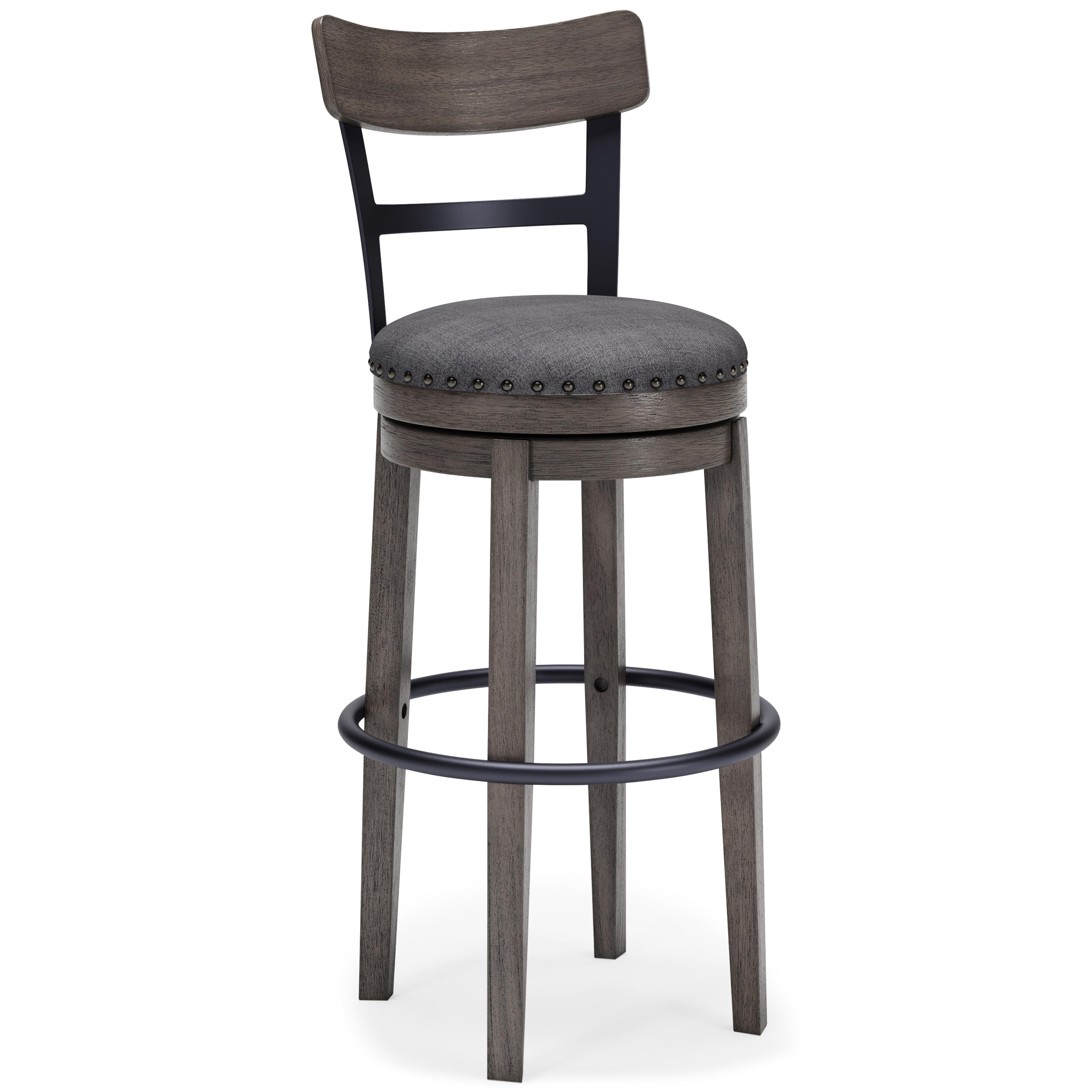 Signature Design by Ashley Caitbrook D388-230 Tall Upholstered Swivel Barstool - Image 1