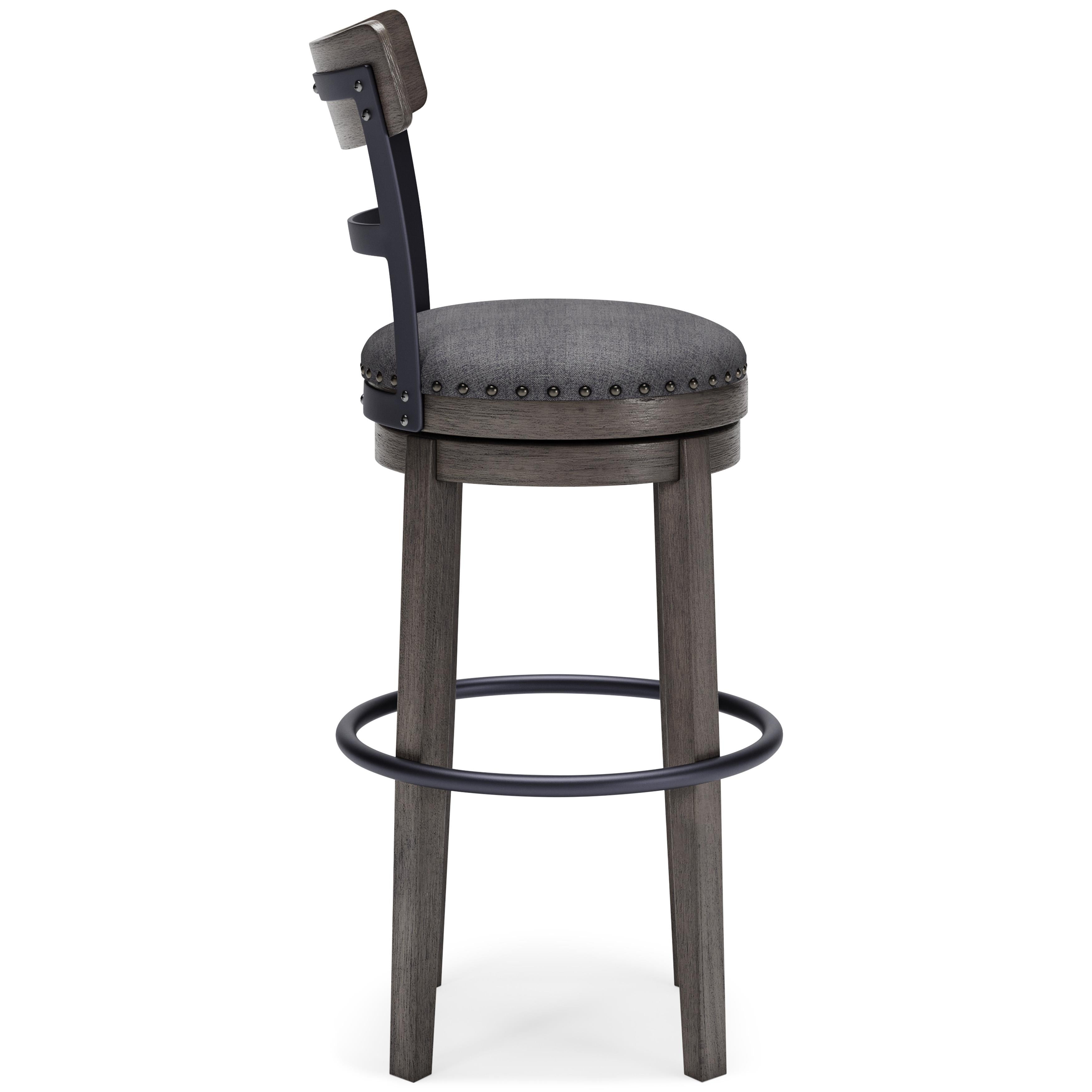 Signature Design by Ashley Caitbrook D388-230 Tall Upholstered Swivel Barstool - Image 3