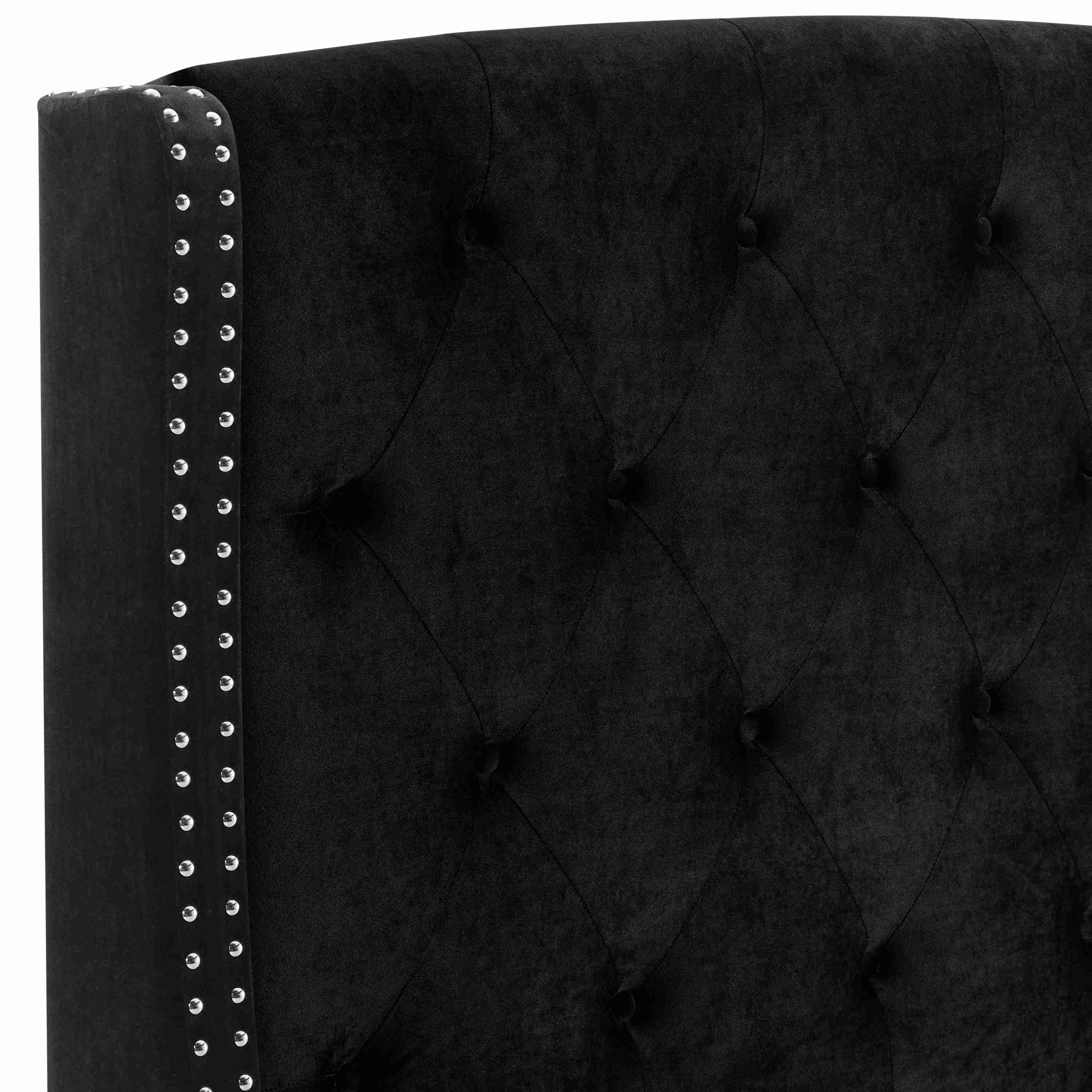 Crown Mark Eva 5111BK-Q Queen Platform Bed - Black - Image 3