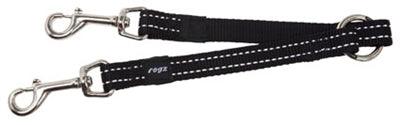 Rogz For Dogs Snake Splitter Black - walking with 2 dogs from 12 to 22 kg - Size M - Image 1