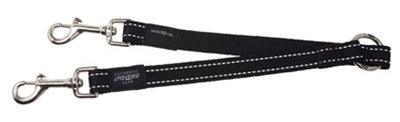 Rogz For Dogs Fanbelt Splitter Black - 33 cm - For 2 Dogs - Size L - Image 1