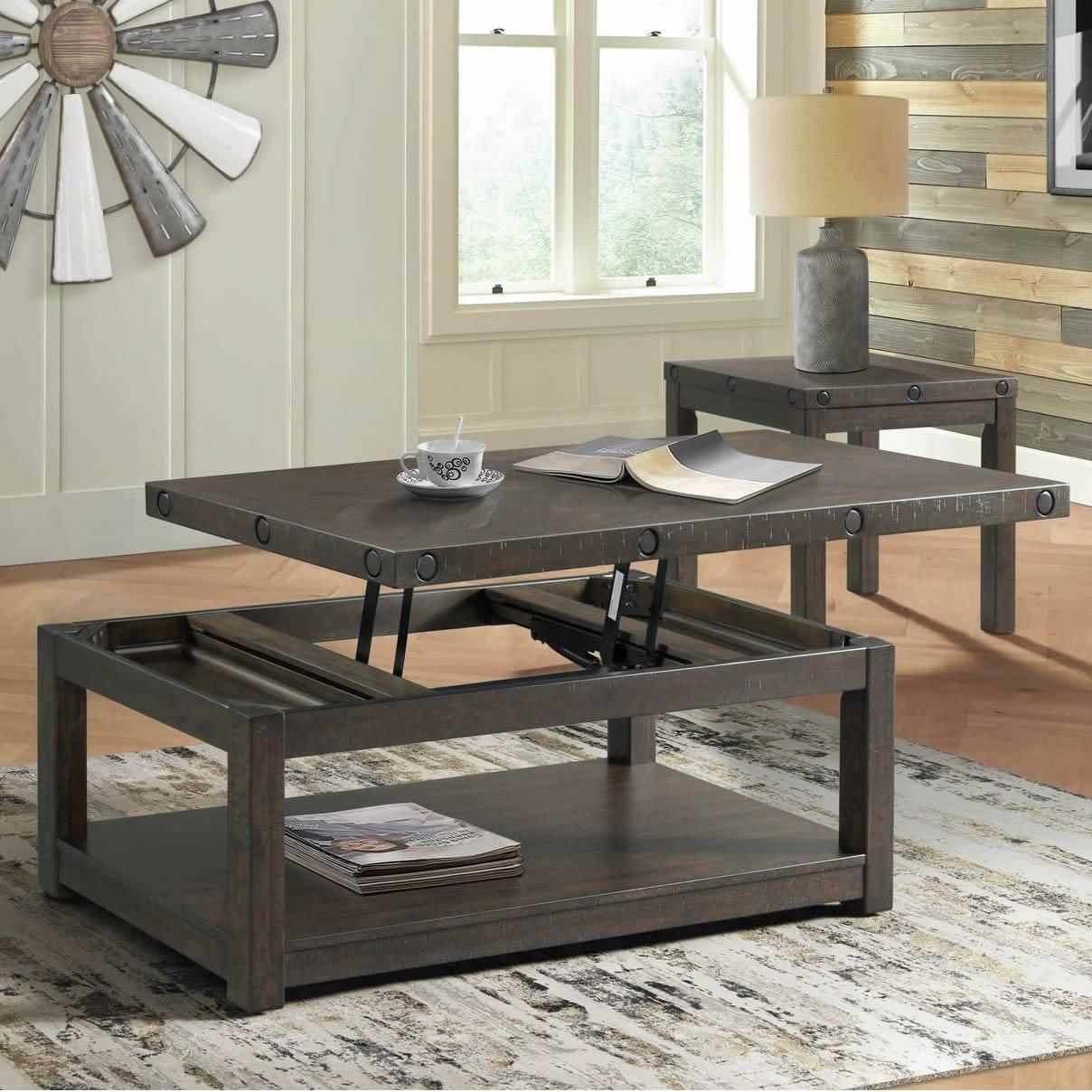 Elements International Colorado TCO100CTLT Coffee Table w/Lift Top - Image 2