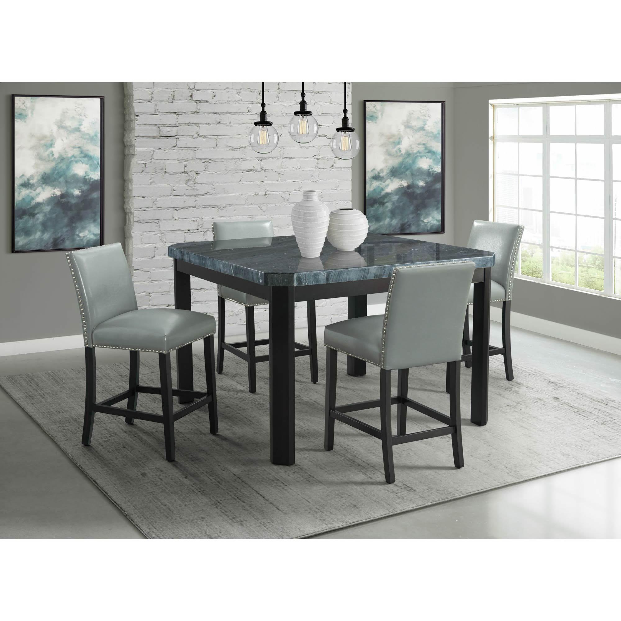 Elements International Francesca CFC300CTTC Counter Height Dining Table - Grey - Image 3