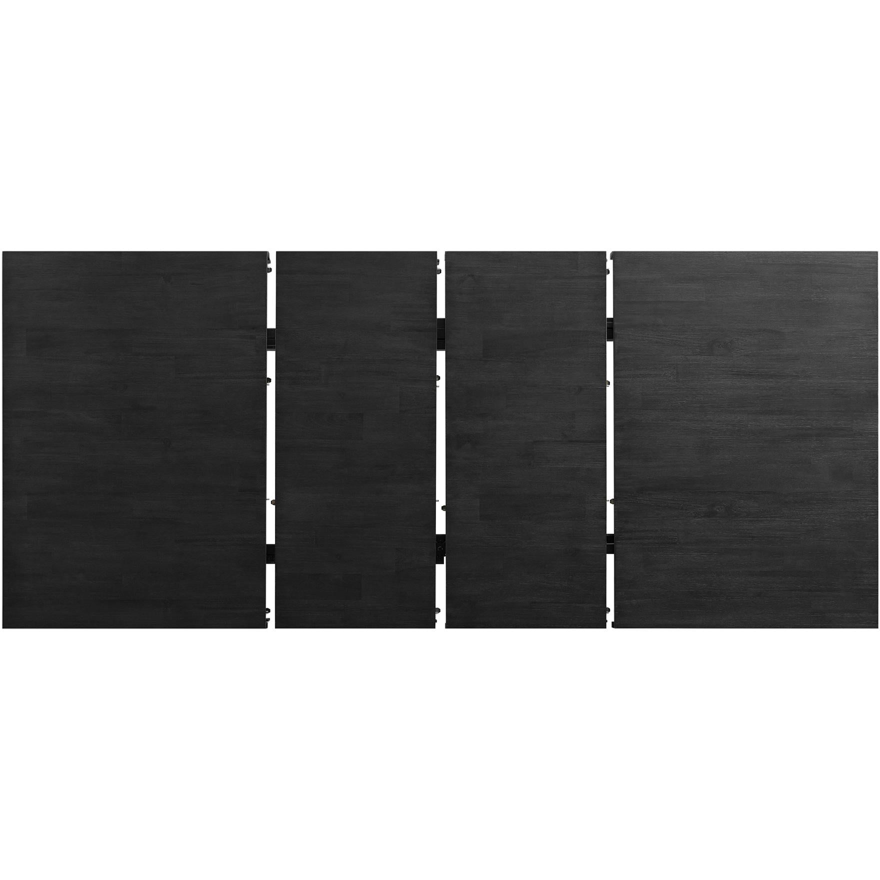Elements International Grady DGD818DTB Dining Table - Black - Image 3
