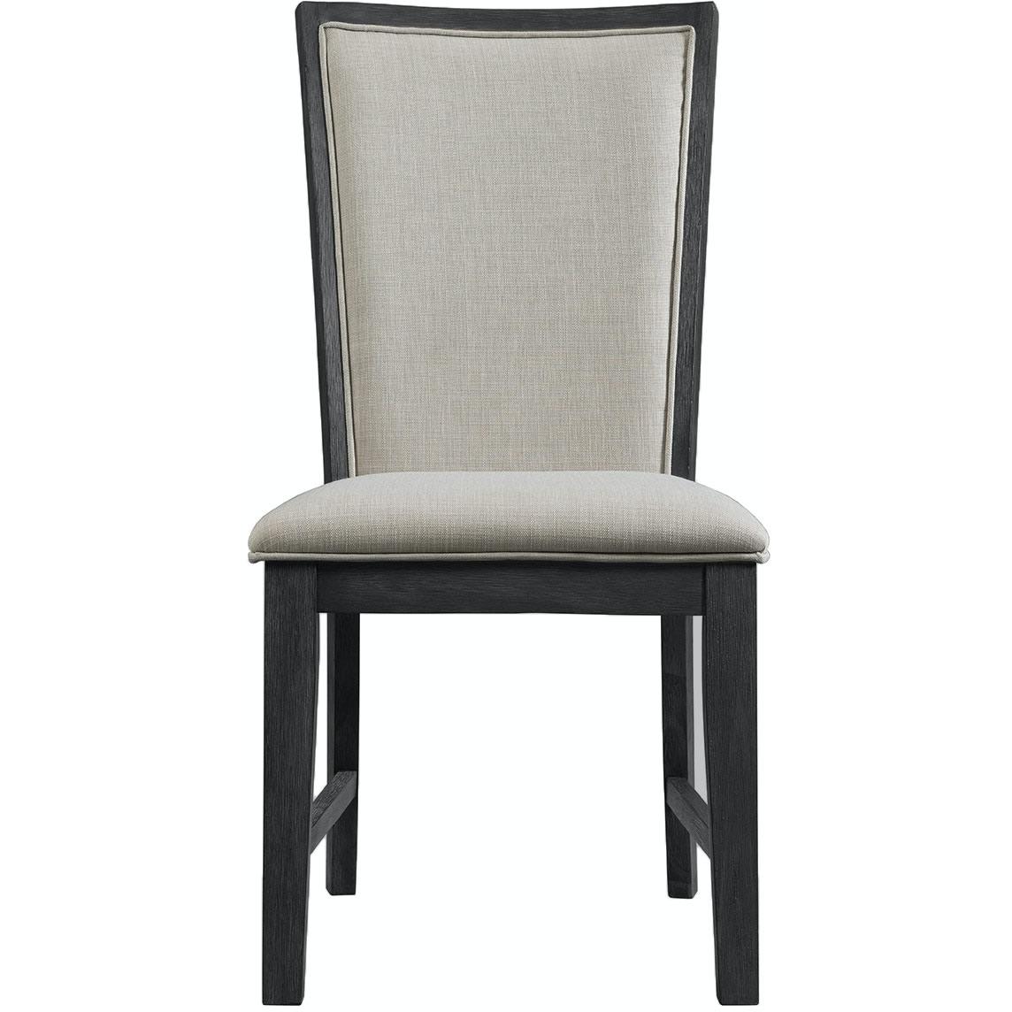 Elements International Grady DGD850SBC Slat Back Side Chair - Black - Image 2