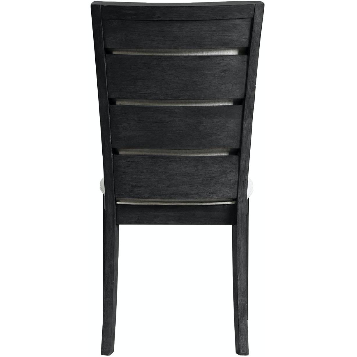 Elements International Grady DGD850SBC Slat Back Side Chair - Black - Image 3