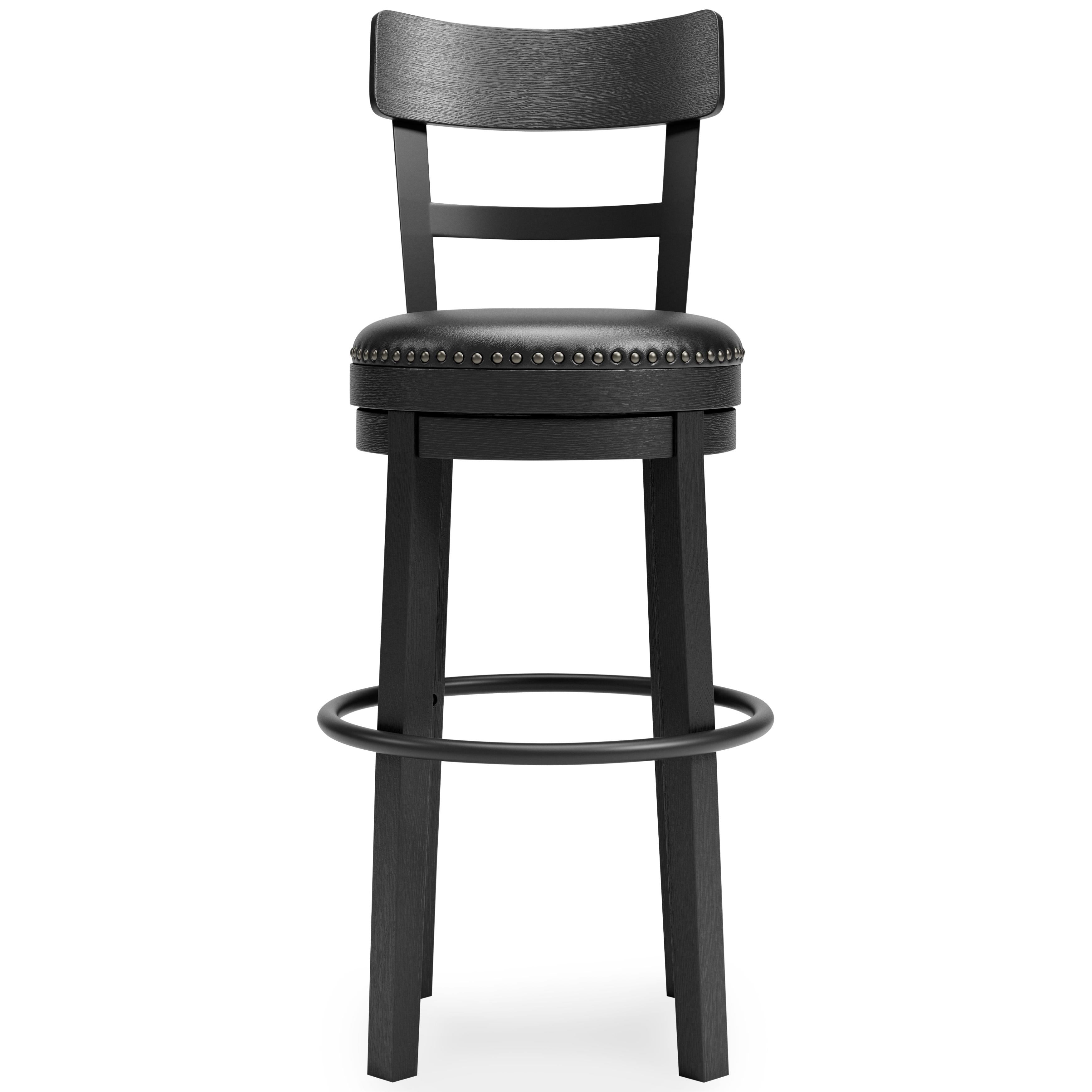 Signature Design by Ashley Valebeck D546-630 Tall Upholstered Swivel Barstool - Image 2