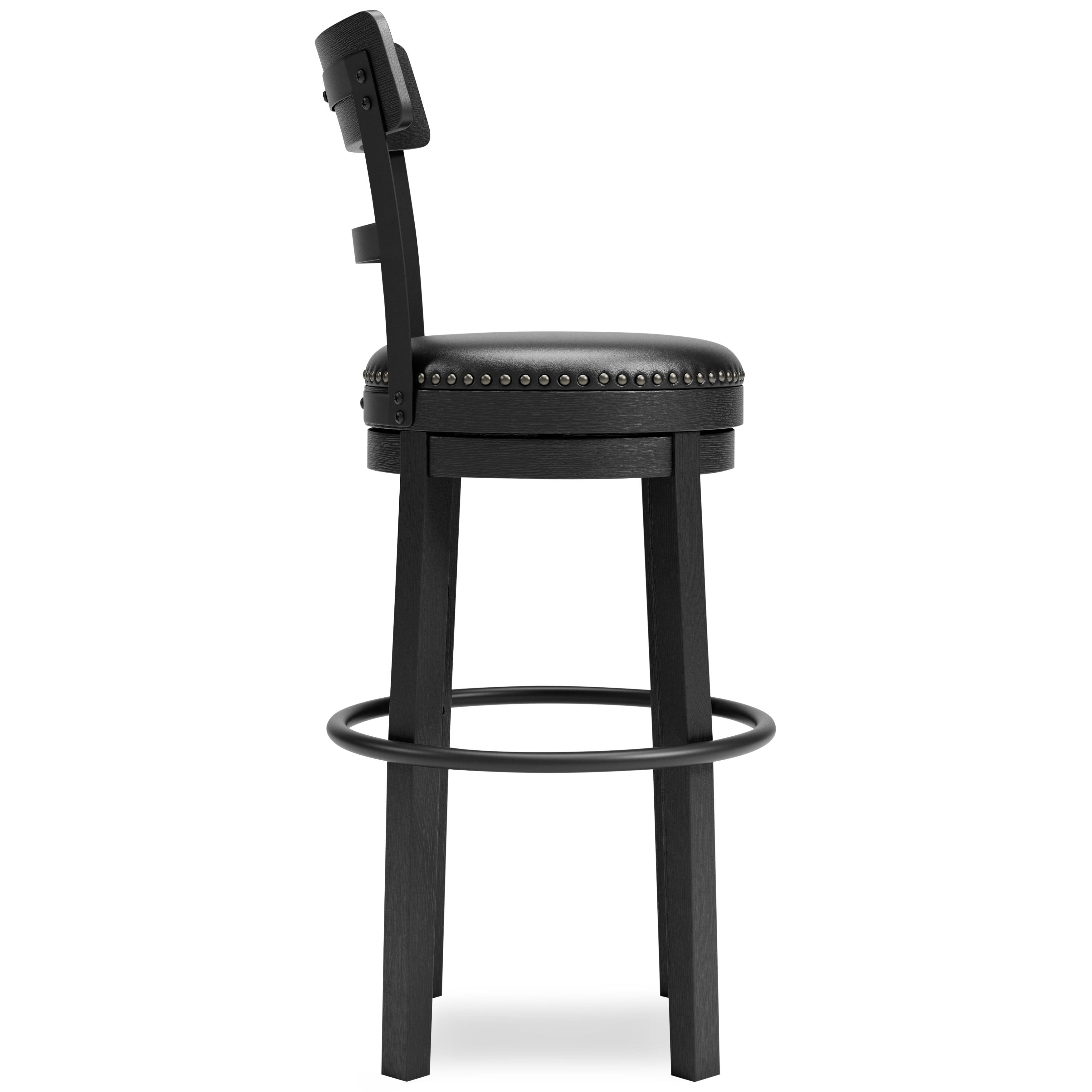 Signature Design by Ashley Valebeck D546-630 Tall Upholstered Swivel Barstool - Image 3