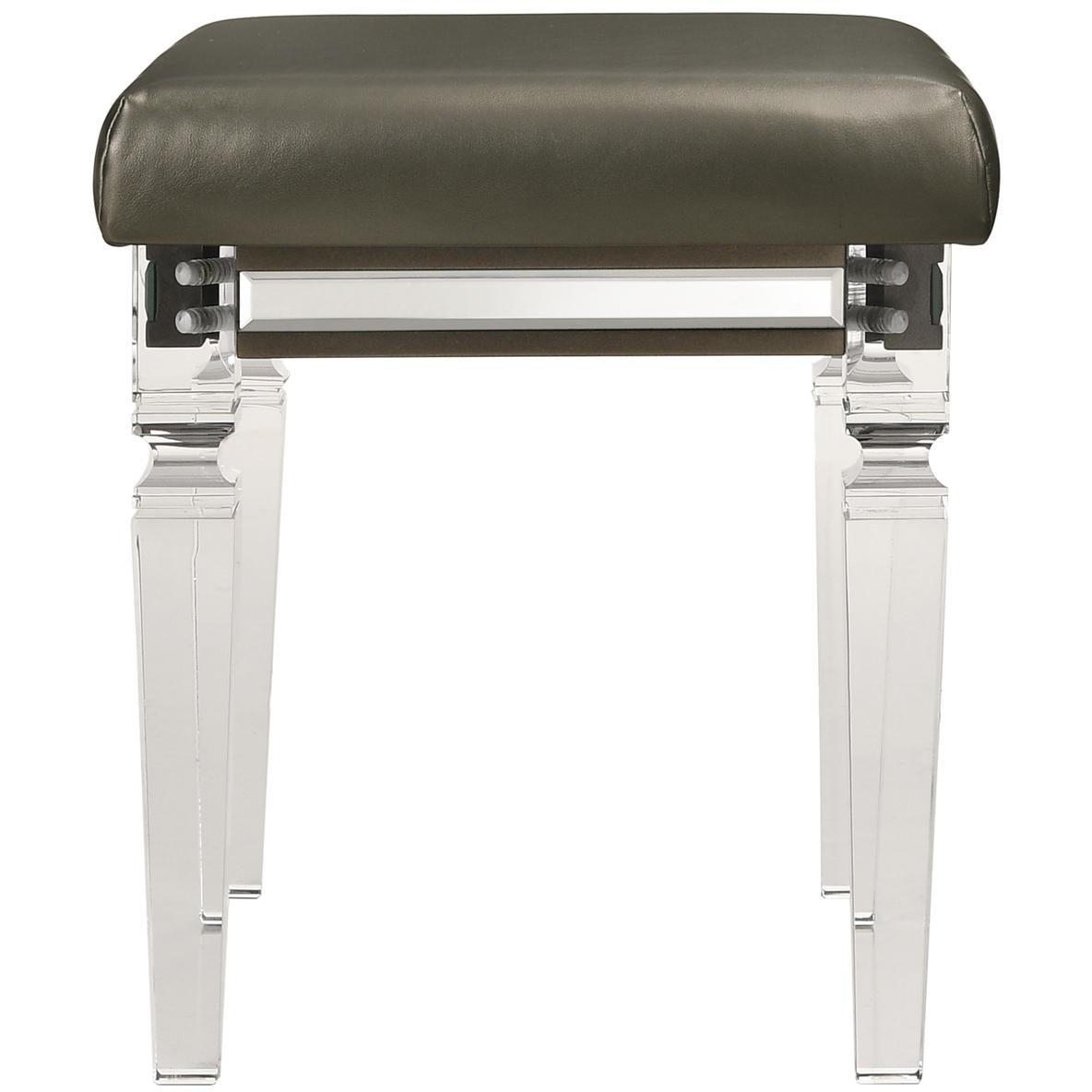 Elements International Twenty Nine TN600VTNSTAL Vanity Stool W/Acrylic Leg - Image 2