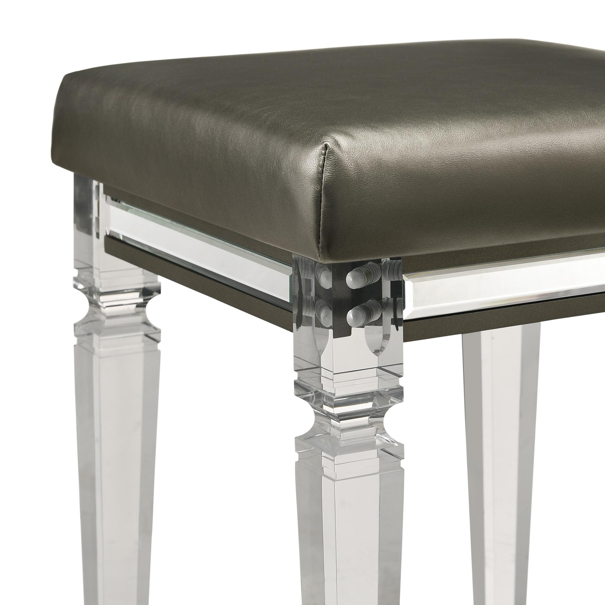Elements International Twenty Nine TN600VTNSTAL Vanity Stool W/Acrylic Leg - Image 3