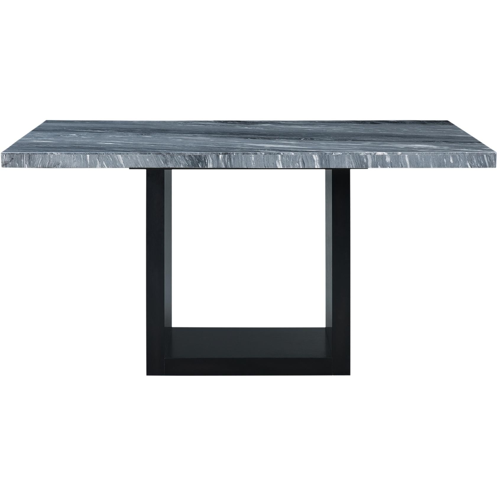 Elements International Valentino CVL400CTTB Counter Height Dining Table - Grey Marble - Image 2