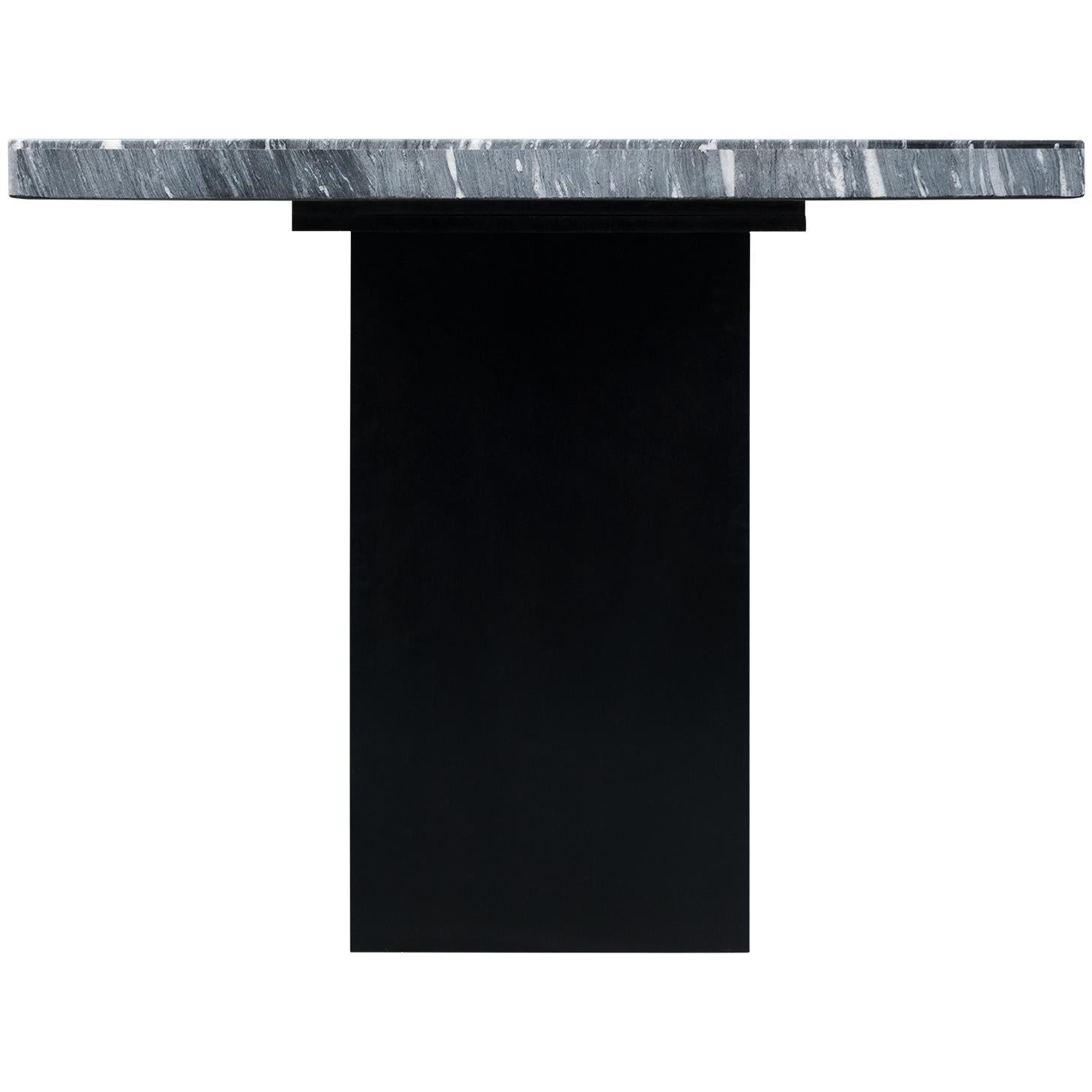 Elements International Valentino CVL400CTTB Counter Height Dining Table - Grey Marble - Image 3