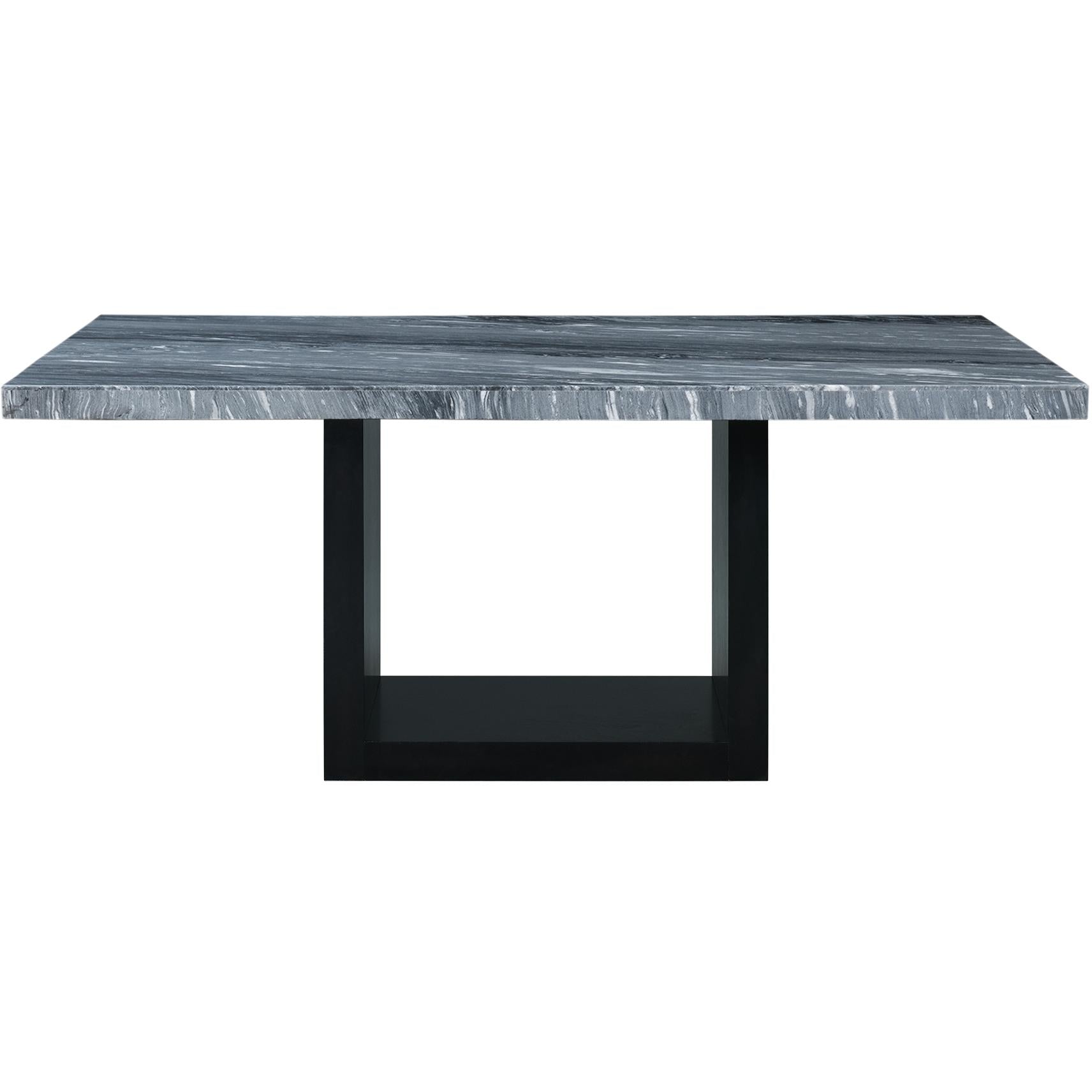 Elements International Valentino CVL400TTB Dining Table - Grey Marble - Image 2