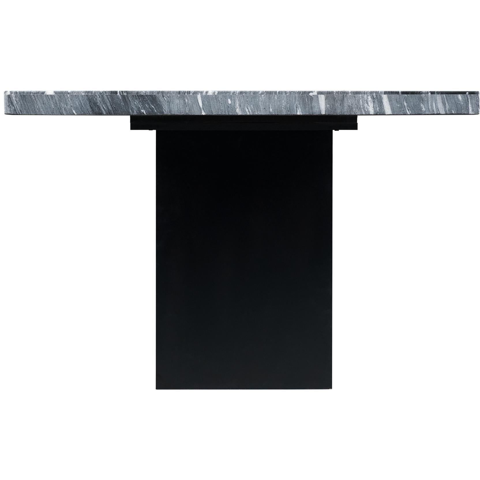 Elements International Valentino CVL400TTB Dining Table - Grey Marble - Image 3