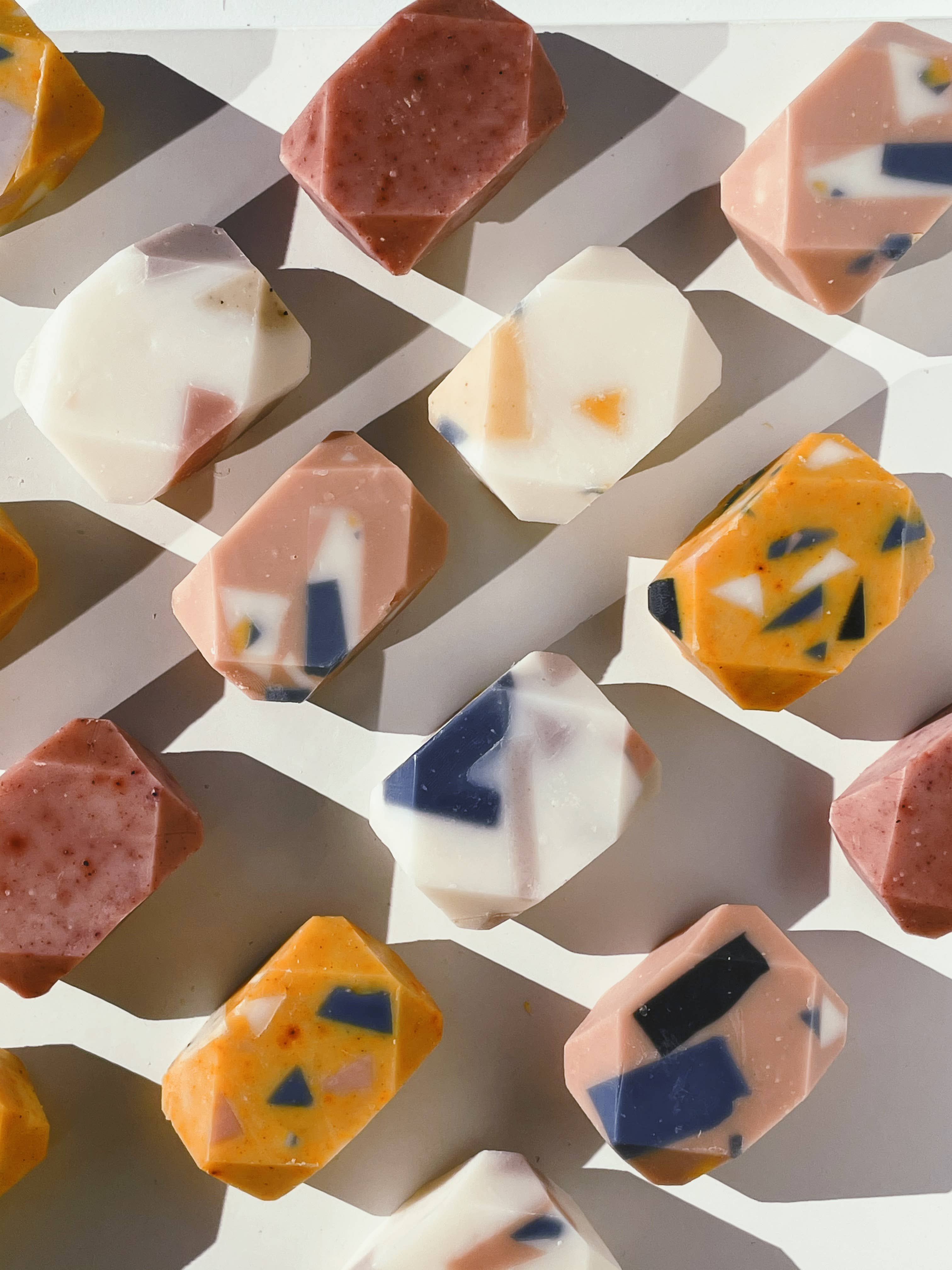 Terrazzo mini gem bar soap. Natural, sustainable, modern. - Image 1