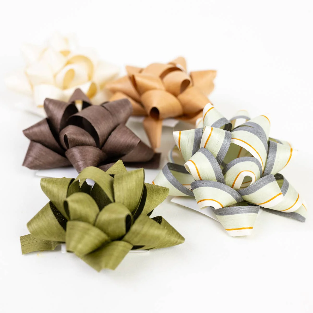 Eco Gift Bows • Artisanal Natural Cotton • Neutral Tones - Image 2
