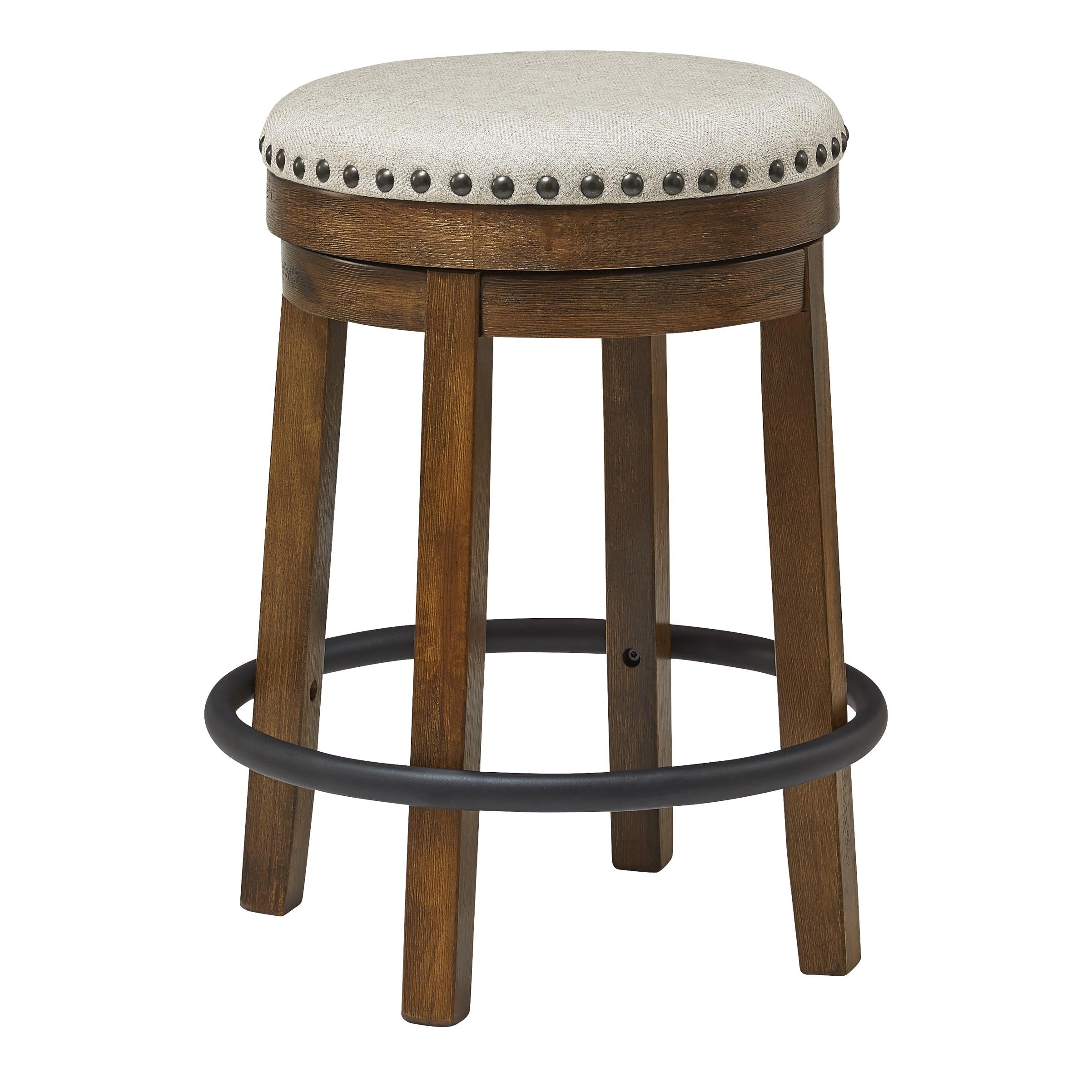 Signature Design by Ashley Valebeck D546-124 Upholstered Swivel Stool - Image 1