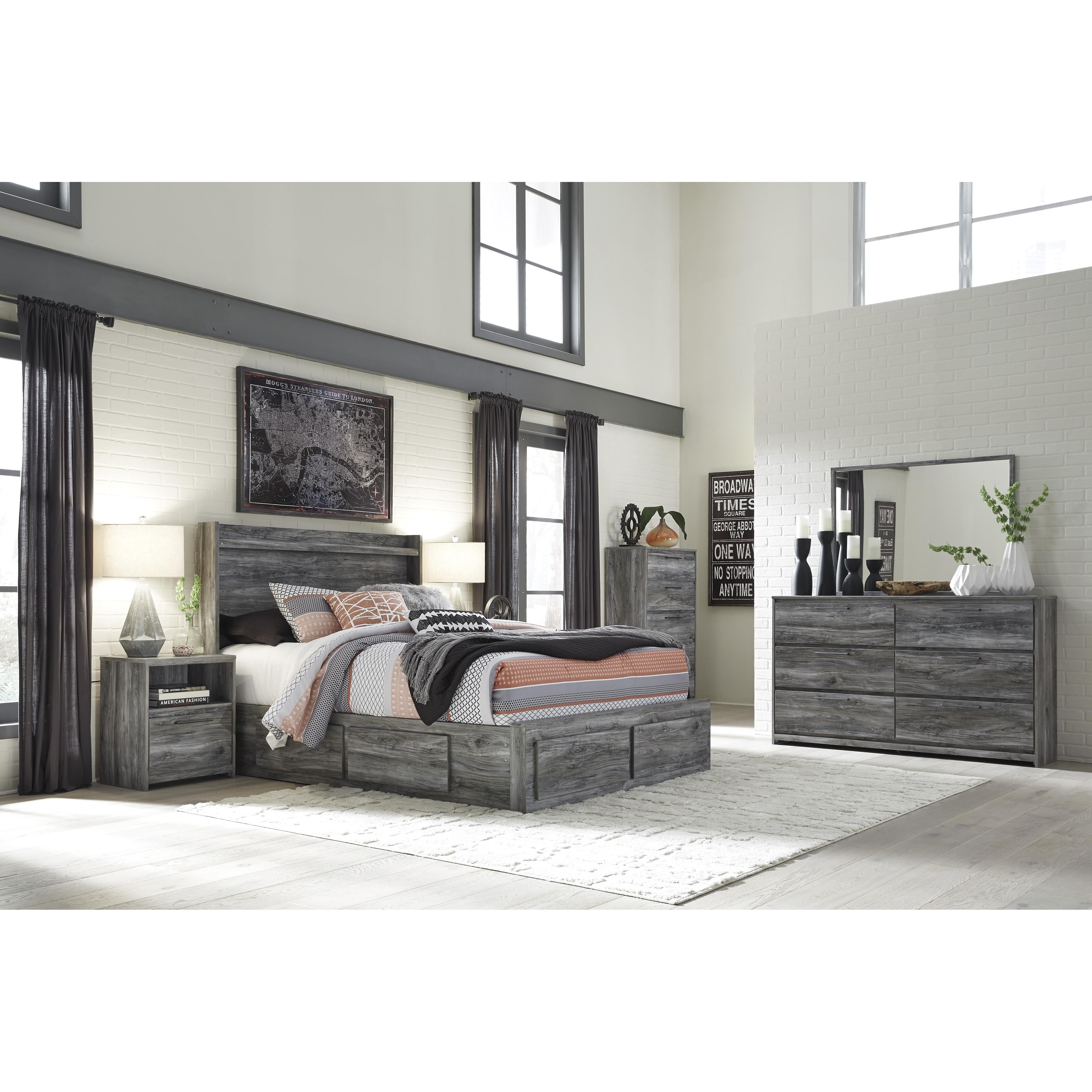Signature Design by Ashley Baystorm B221B13 Queen Panel Bed with 4 Storage Drawers - Image 2