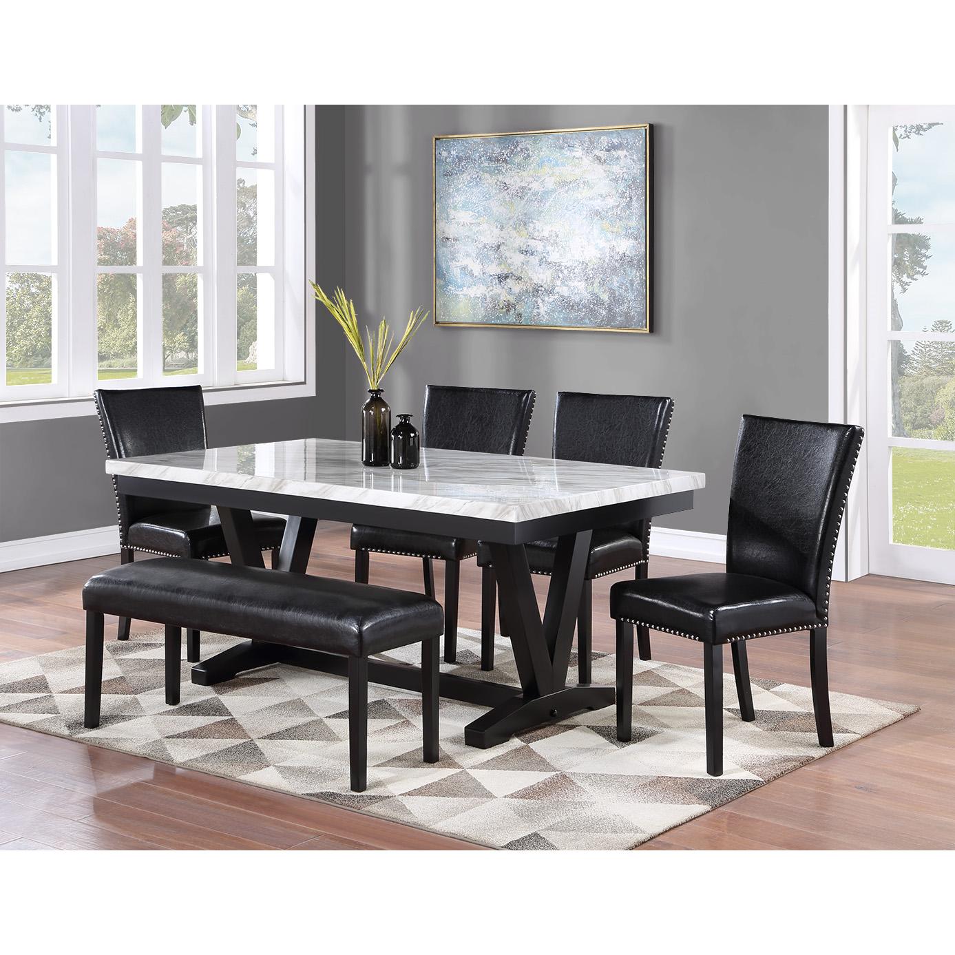 Crown Mark Tanner 2222T-4272-WH Dining Table - Image 2