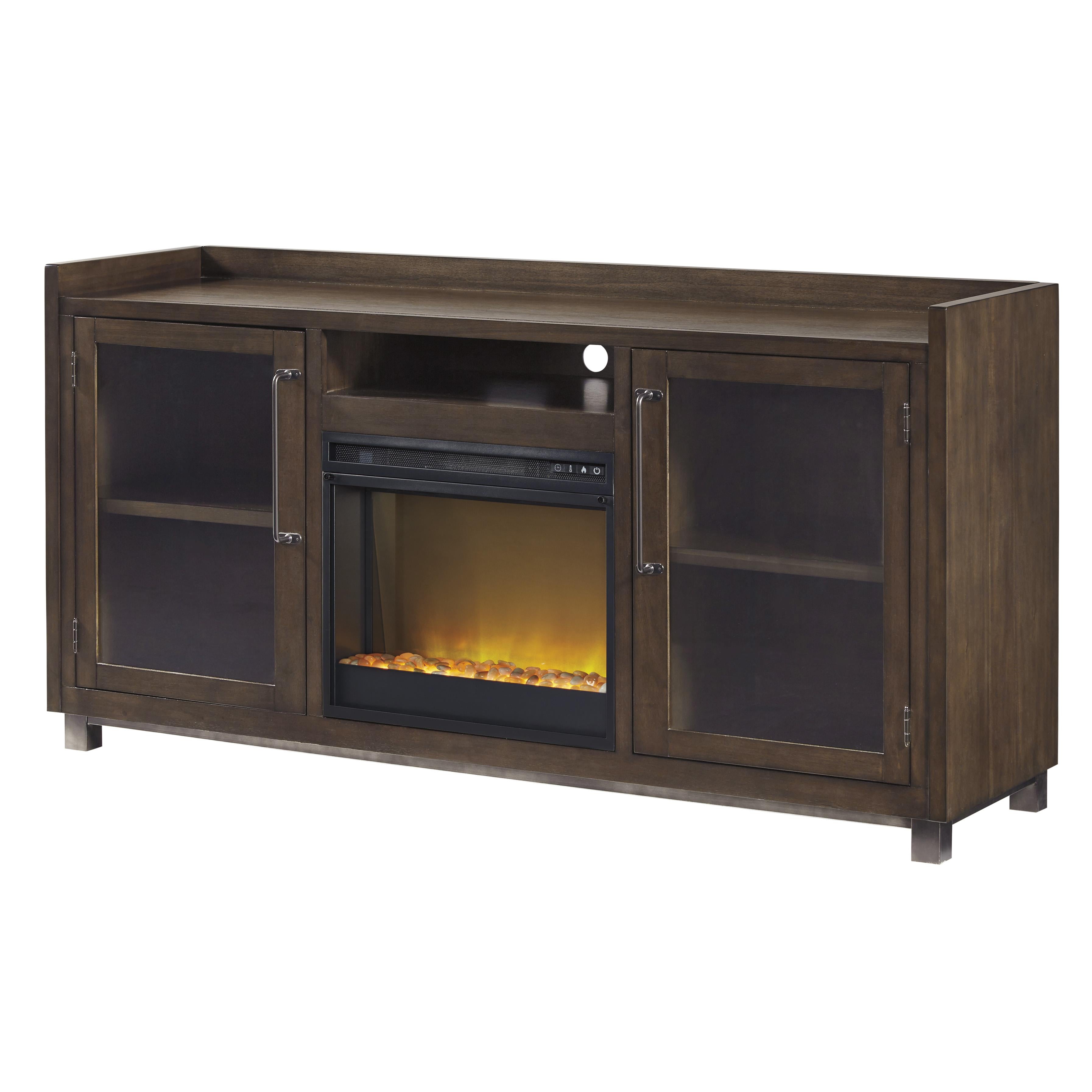 Signature Design by Ashley Starmore W633W4 70" TV Stand with Electric Fireplace - Image 1