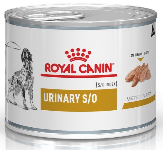 Royal Canin Veterinary Diet Canine Urinary S/O puszka 200g – wsparcie dróg moczowych i rozpuszczanie struwitów