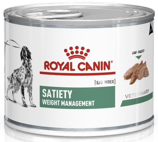 Royal Canin Veterinary Diet Canine Satiety Weight Management puszka 195g – kontrola sytości w trakcie odchudzania