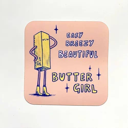 Sticker - butter girl - Image 1
