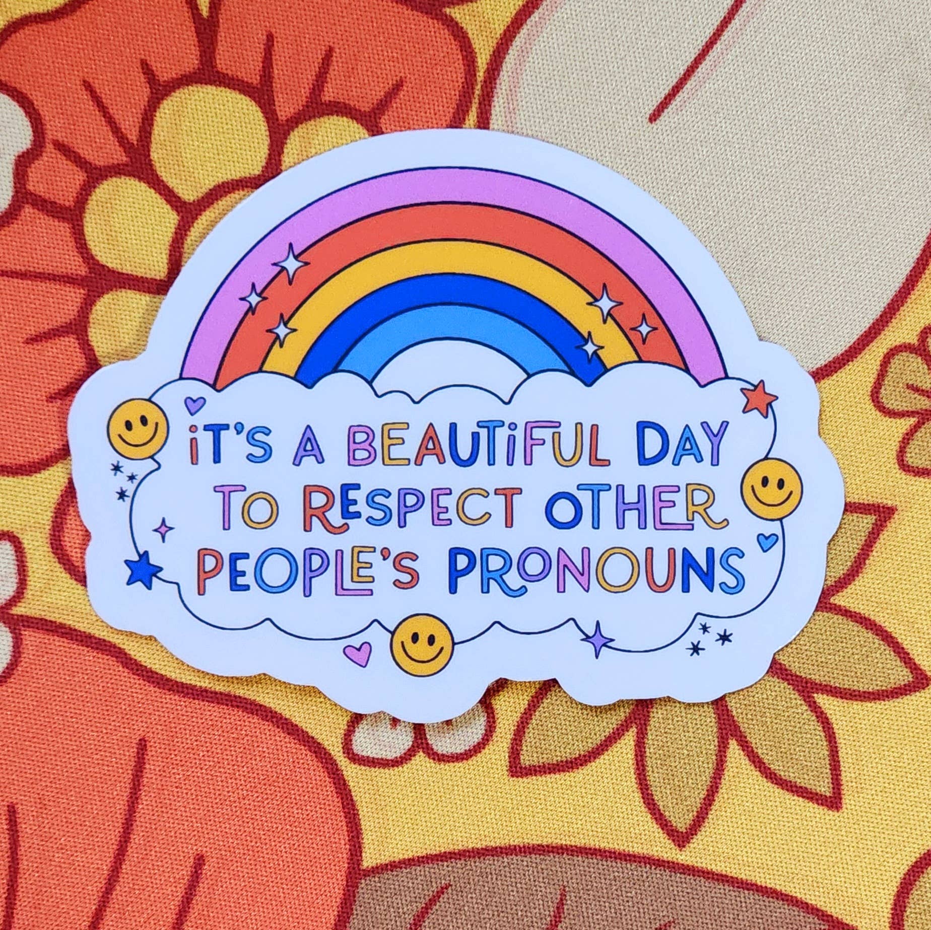 Respect pronouns sticker lgbtq hydroflask planner - Image 2