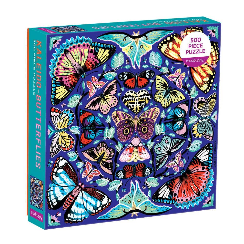 Kaleido-Butterflies 500 Piece Family Puzzle - Image 1