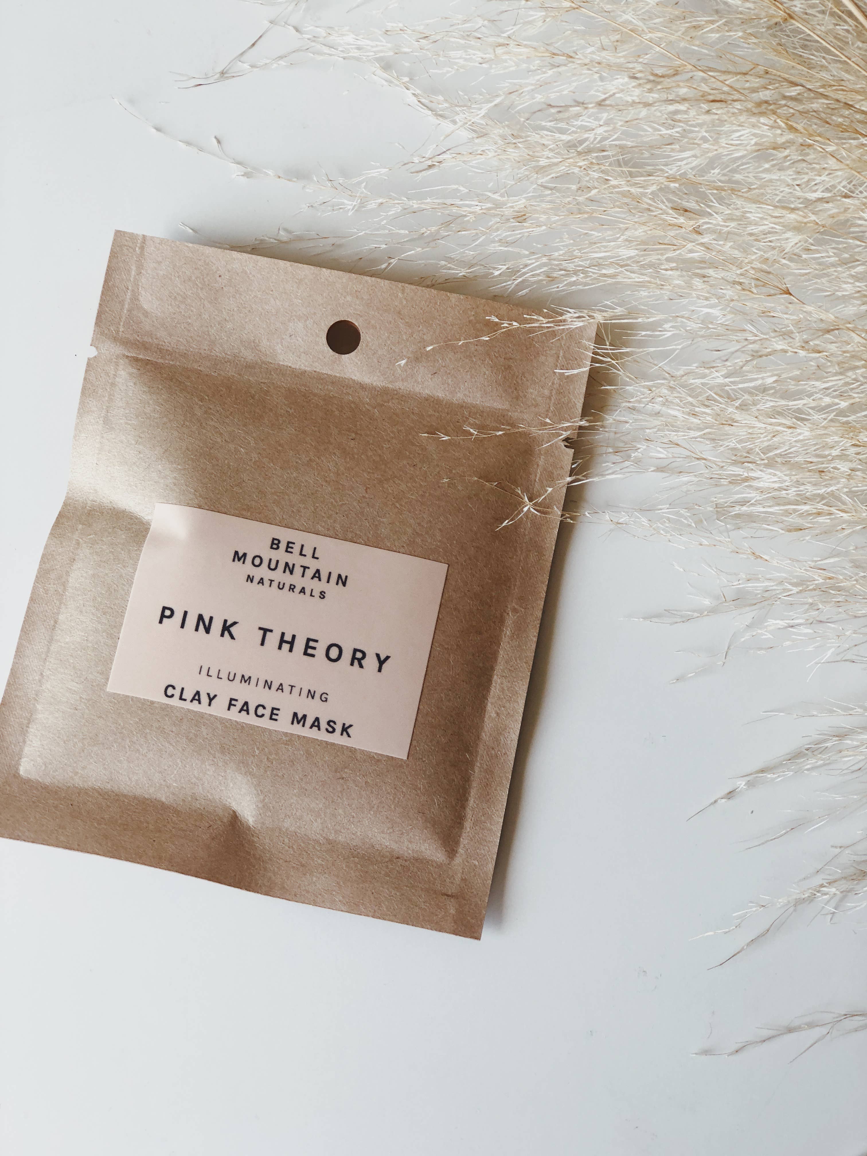 Pink Theory Clay face mask. .5 oz compostable sample pack. - Image 3