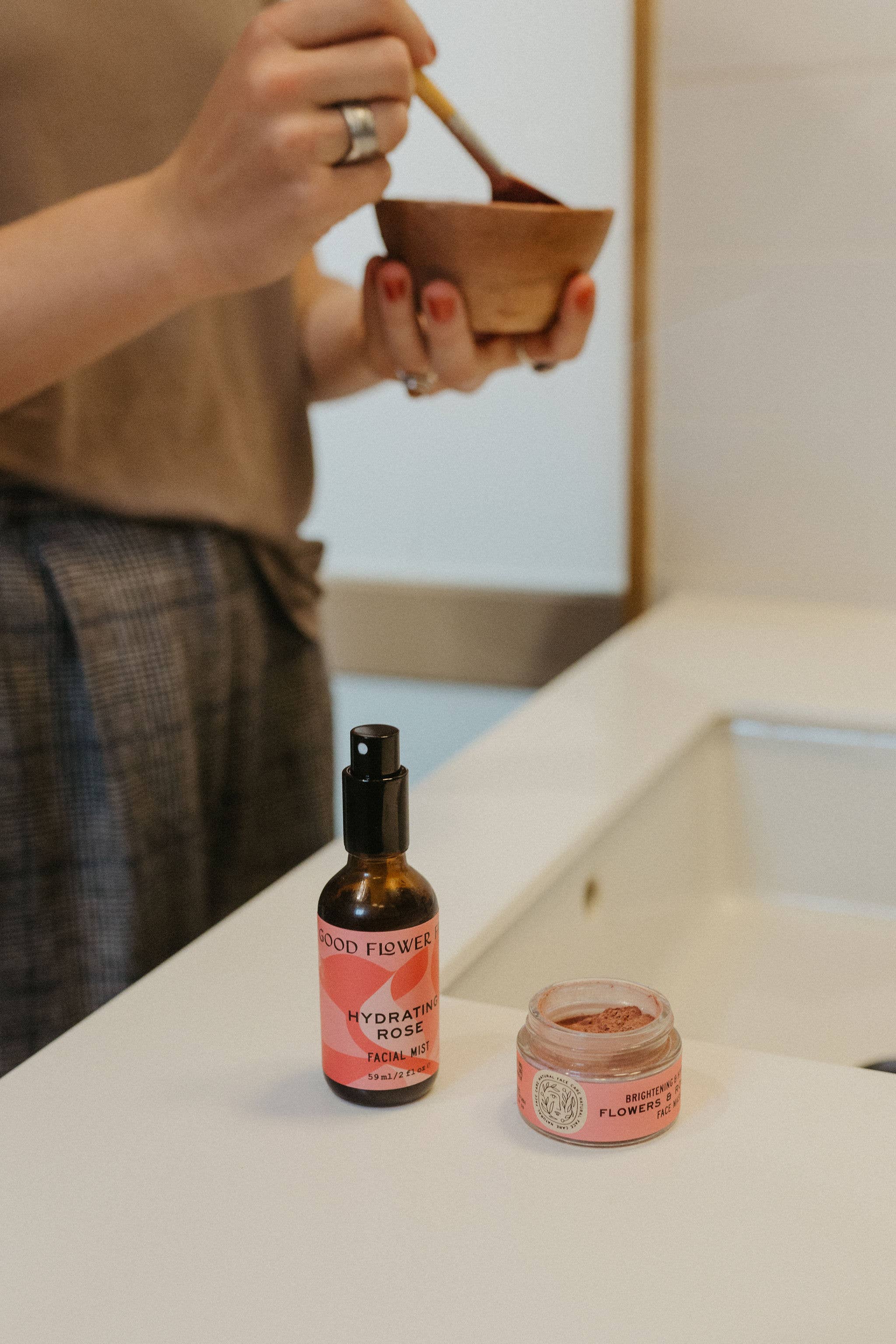 Flowers & Rose Clay Botanical Face Mask / 1 oz - Image 3