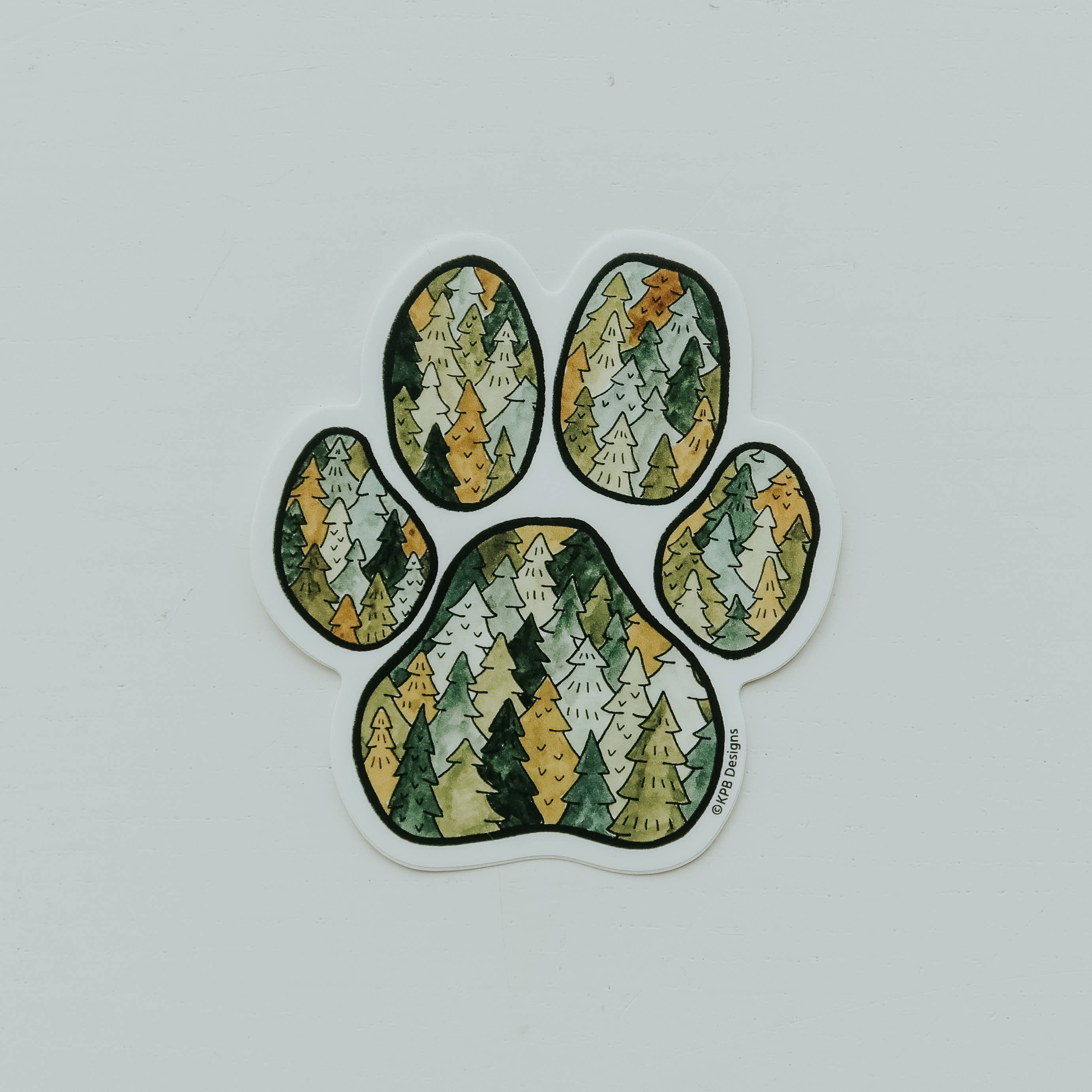 Tree Dog Paw Vinyl Sticker (3x3in) - Image 3