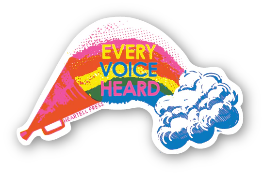 Eco Friendly Every Voice Heard Die Cut Sticker