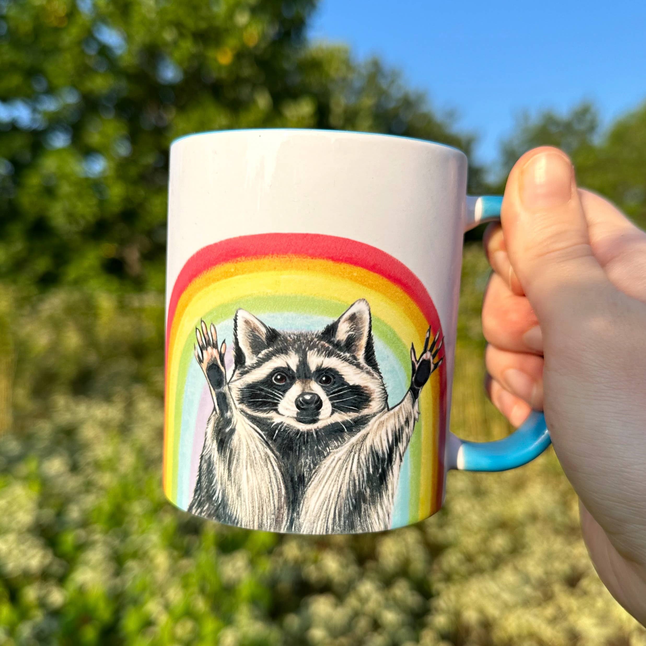Rainbow Raccoon Pride Mug - Image 2