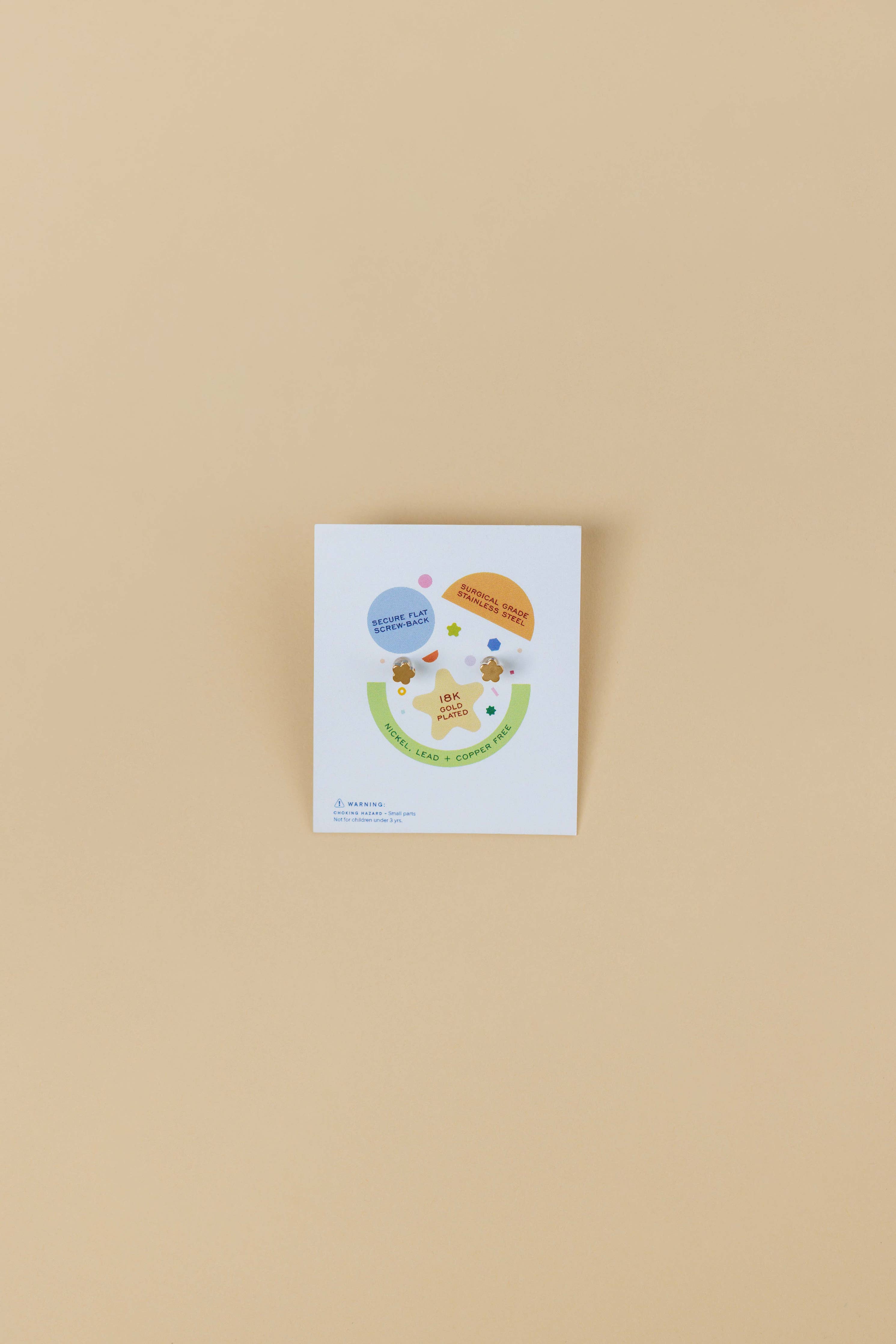 Ice Cream Enamel Flat Back Kids Earrings - Image 3