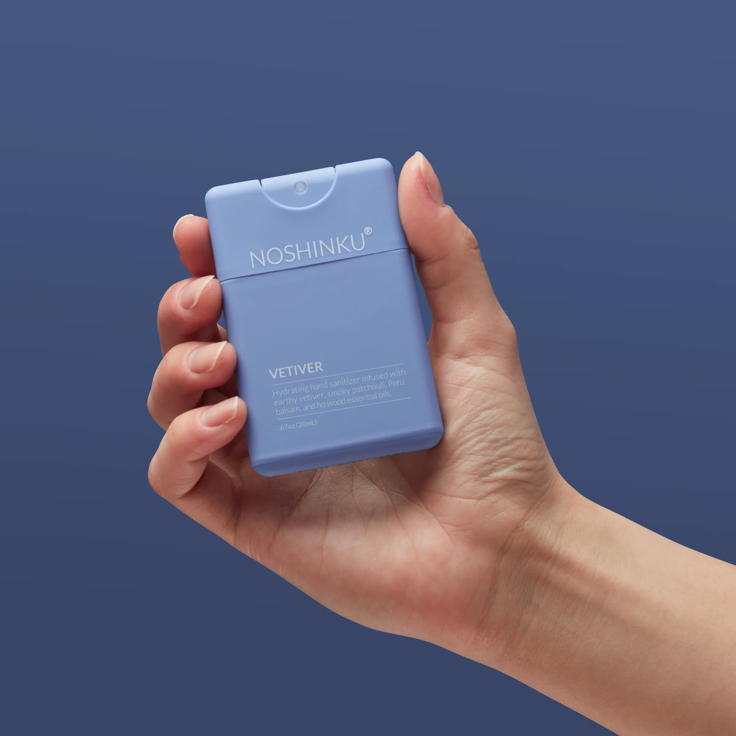 Refillable Vetiver Patchouli Hydrating Pocket Hand Sanitizer - Image 2