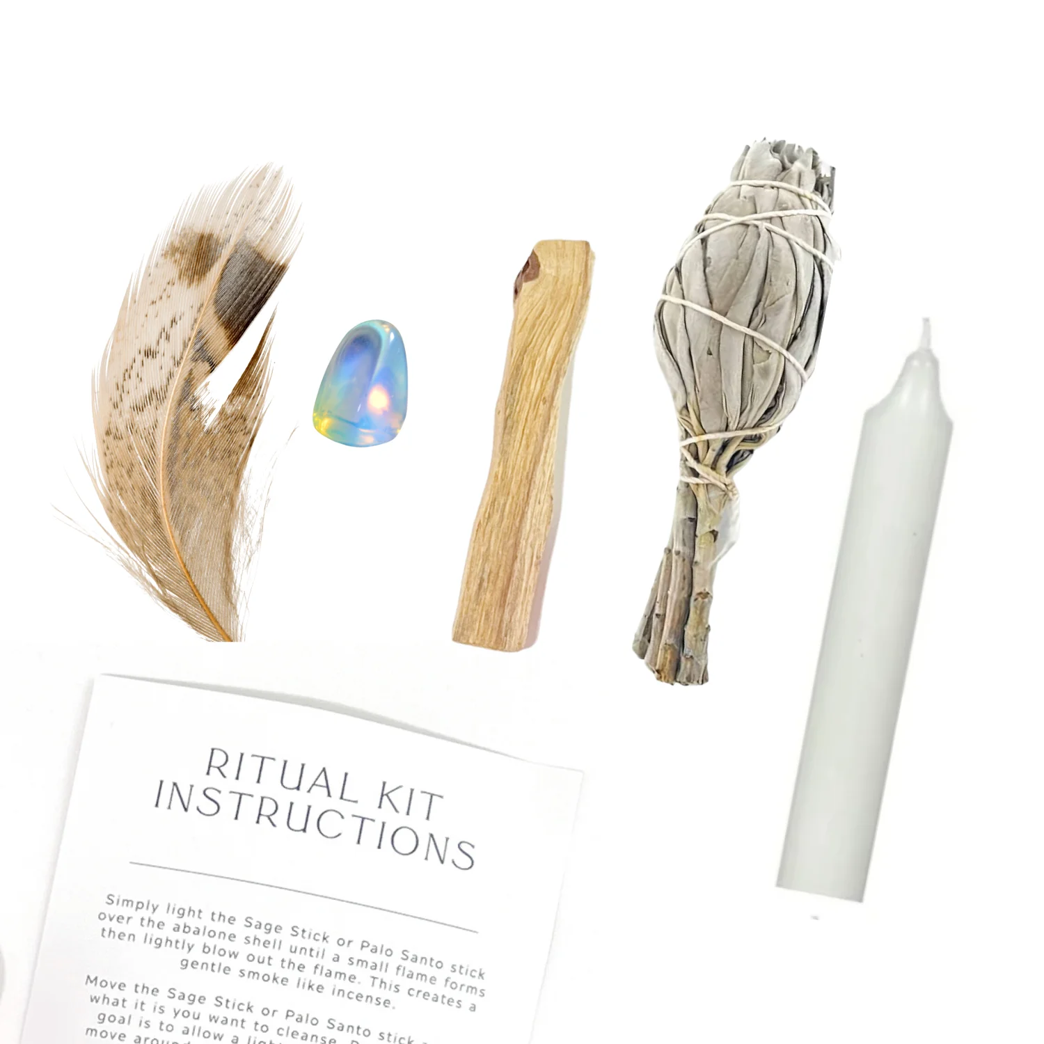 Hex Your Ex Ritual Kit with Opalite, Palo Santo + Sage - Image 2