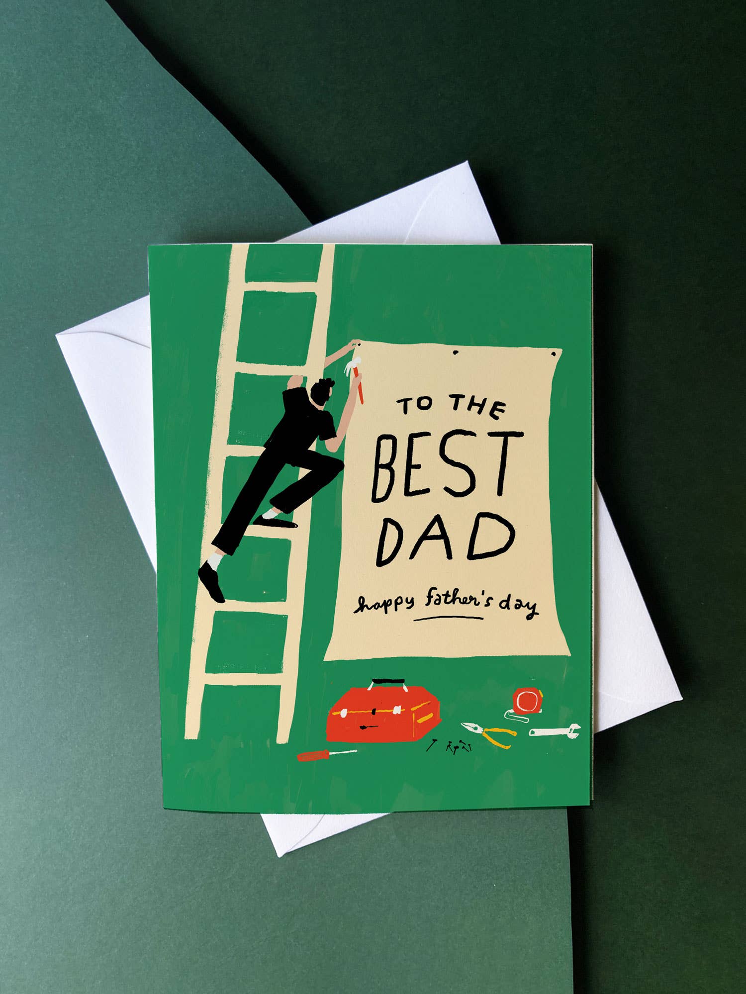 Best Dad Sign - Classic Father's Day Greeting Card - Image 2