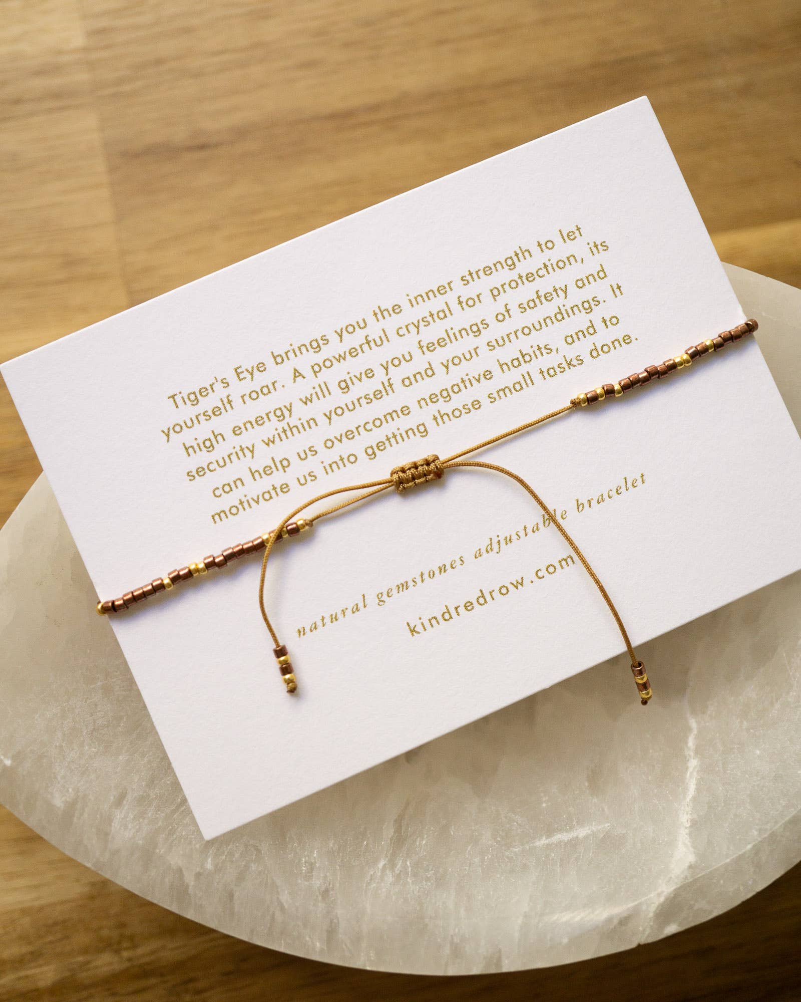 Tiger's Eye Healing Gemstone Stacking Bracelet - Image 3