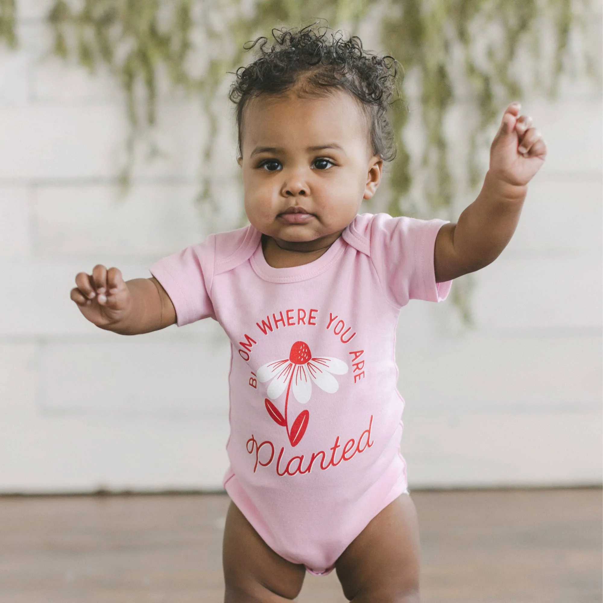 Bloom Where You Are Planted Baby Onesie, Baby bodysuit, And Though She Be But Little, She is Fierce baby onesie, Baby Clothing - Image 2