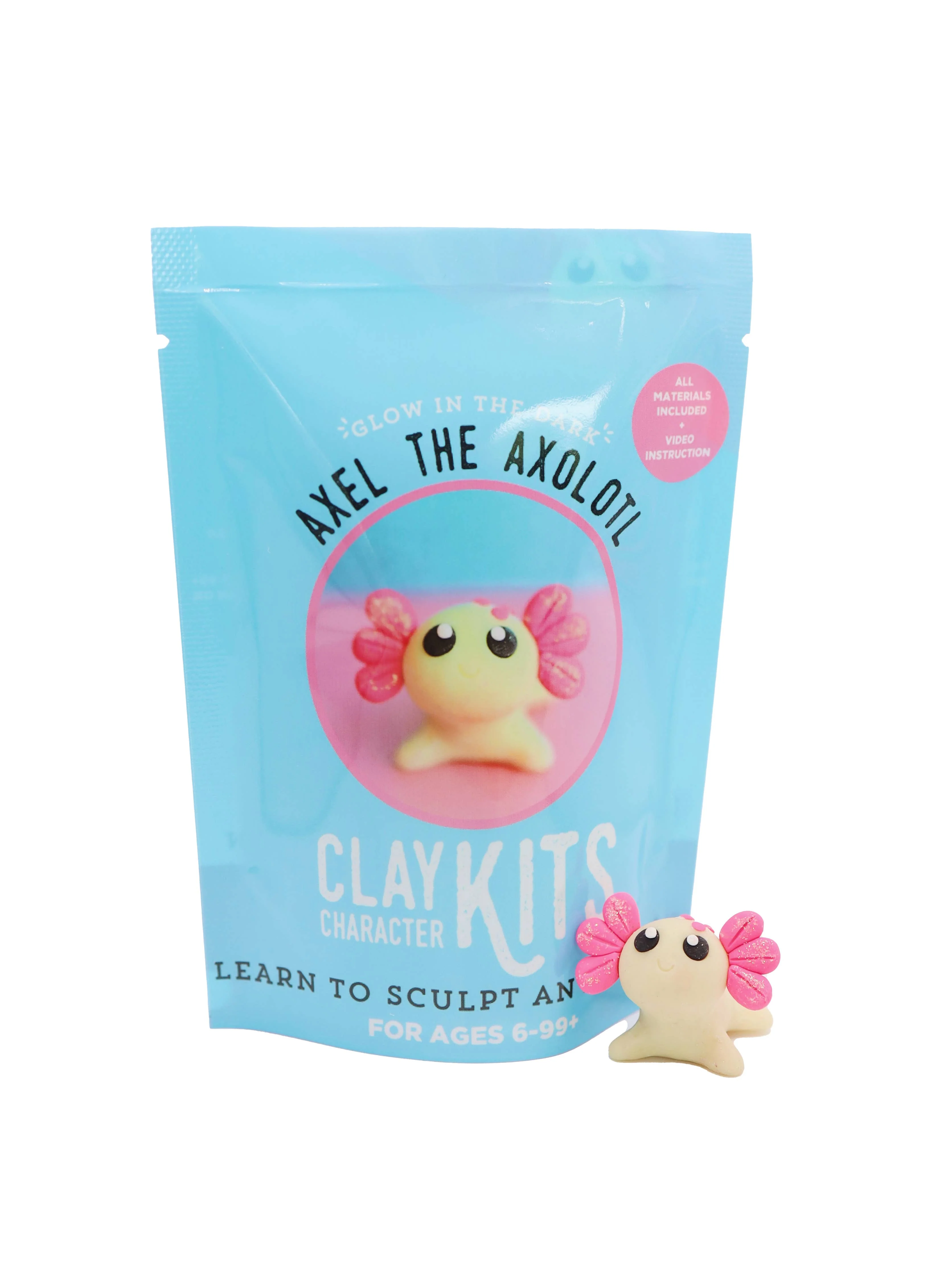 Axel the Axolotl DIY Polymer Clay Kit – Arts & Craft Kit