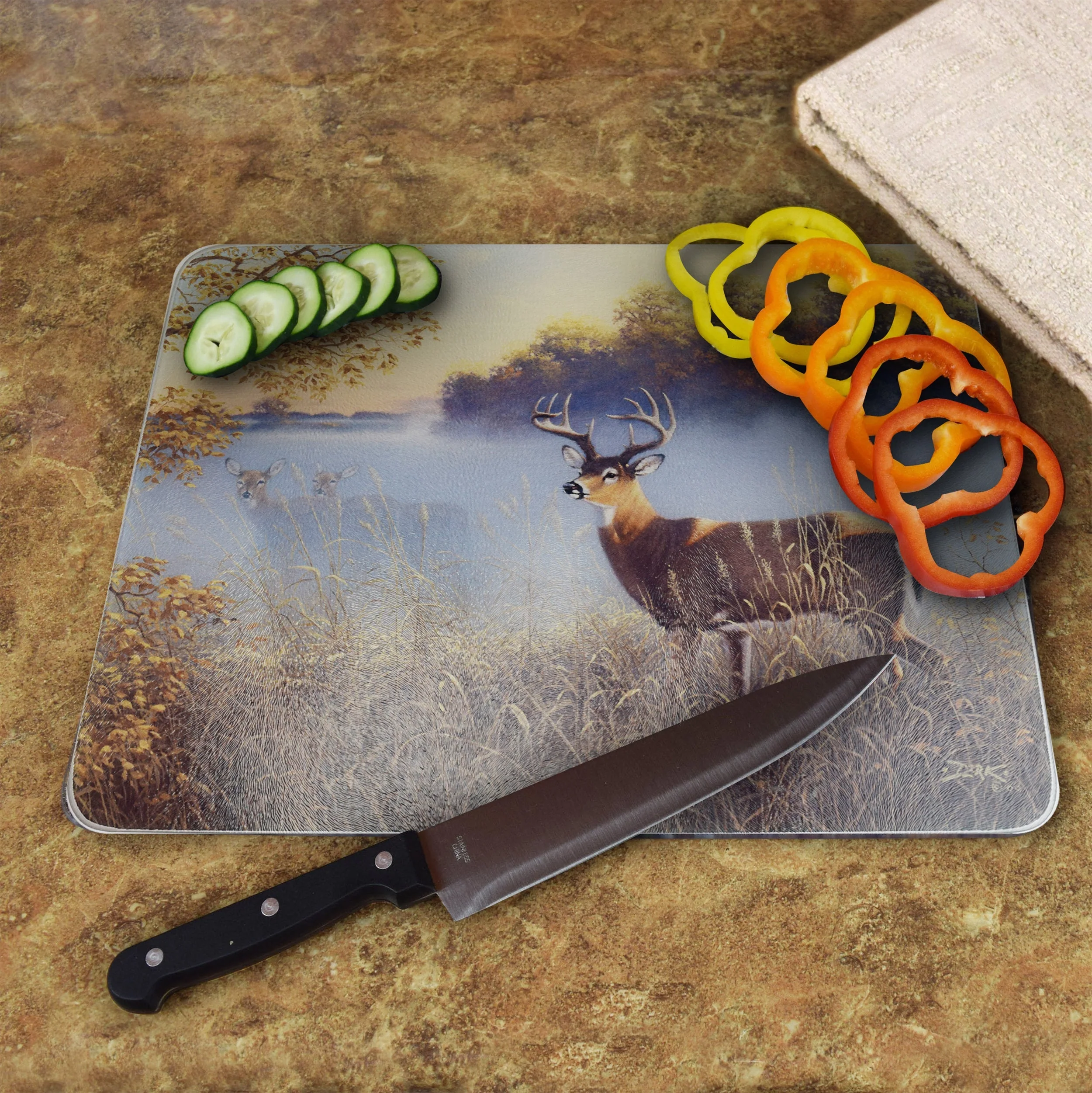 Cutting Board 12in x 16in-Morning Fog - Image 3