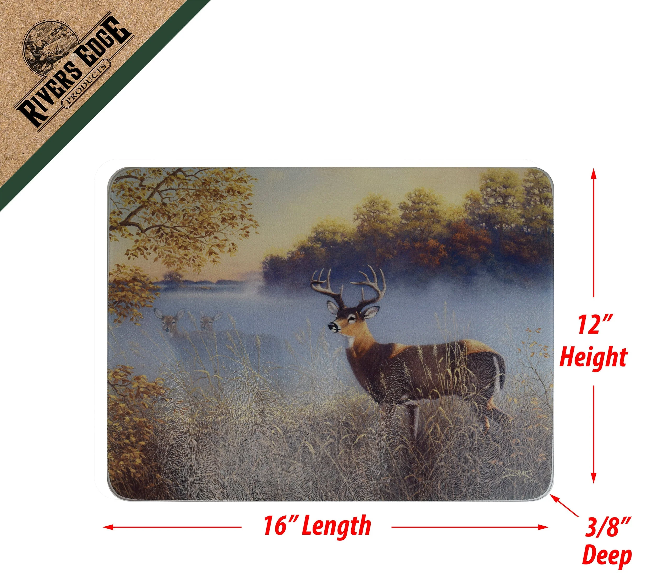 Cutting Board 12in x 16in-Morning Fog - Image 2