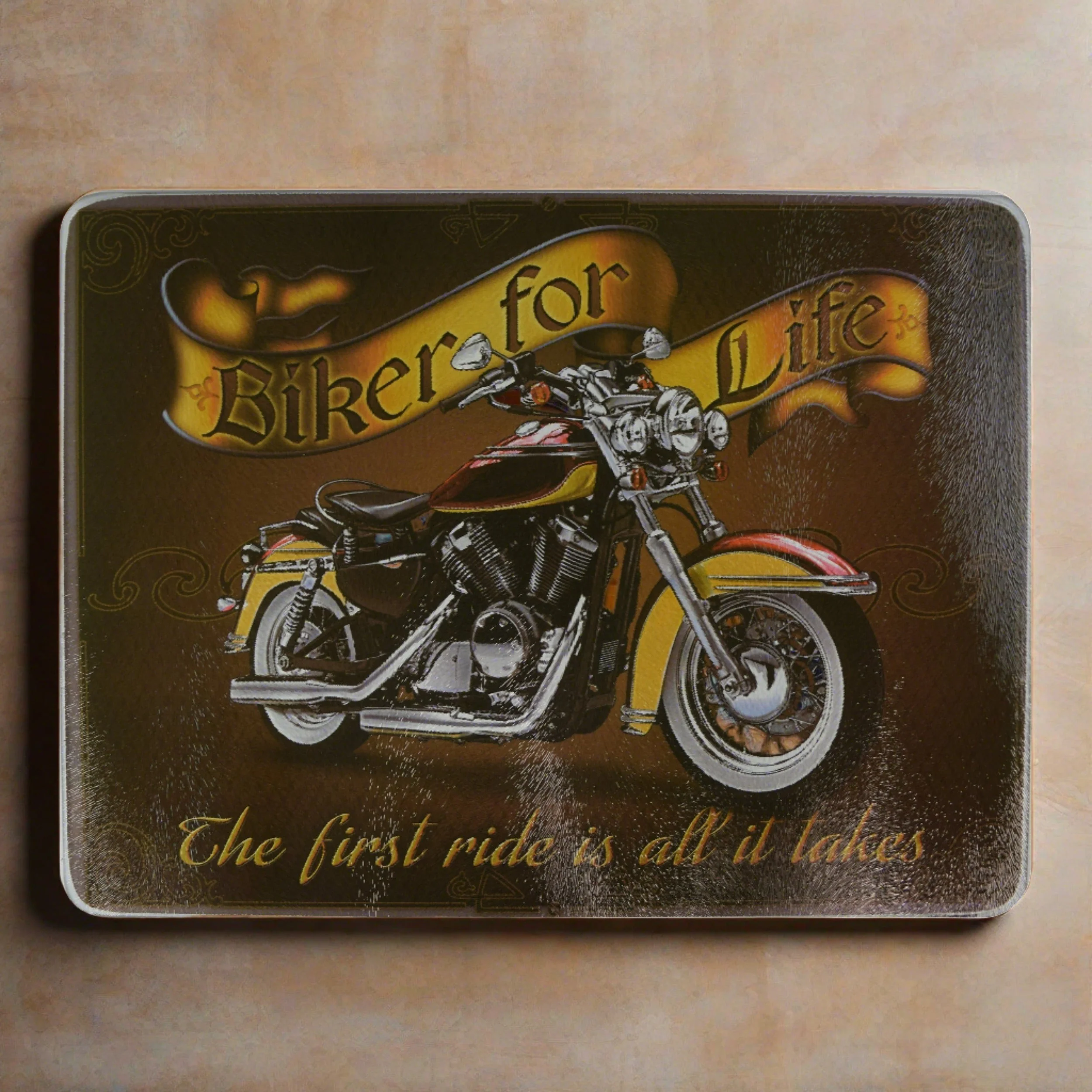 Cutting Board 12in x 16in-Biker for Life