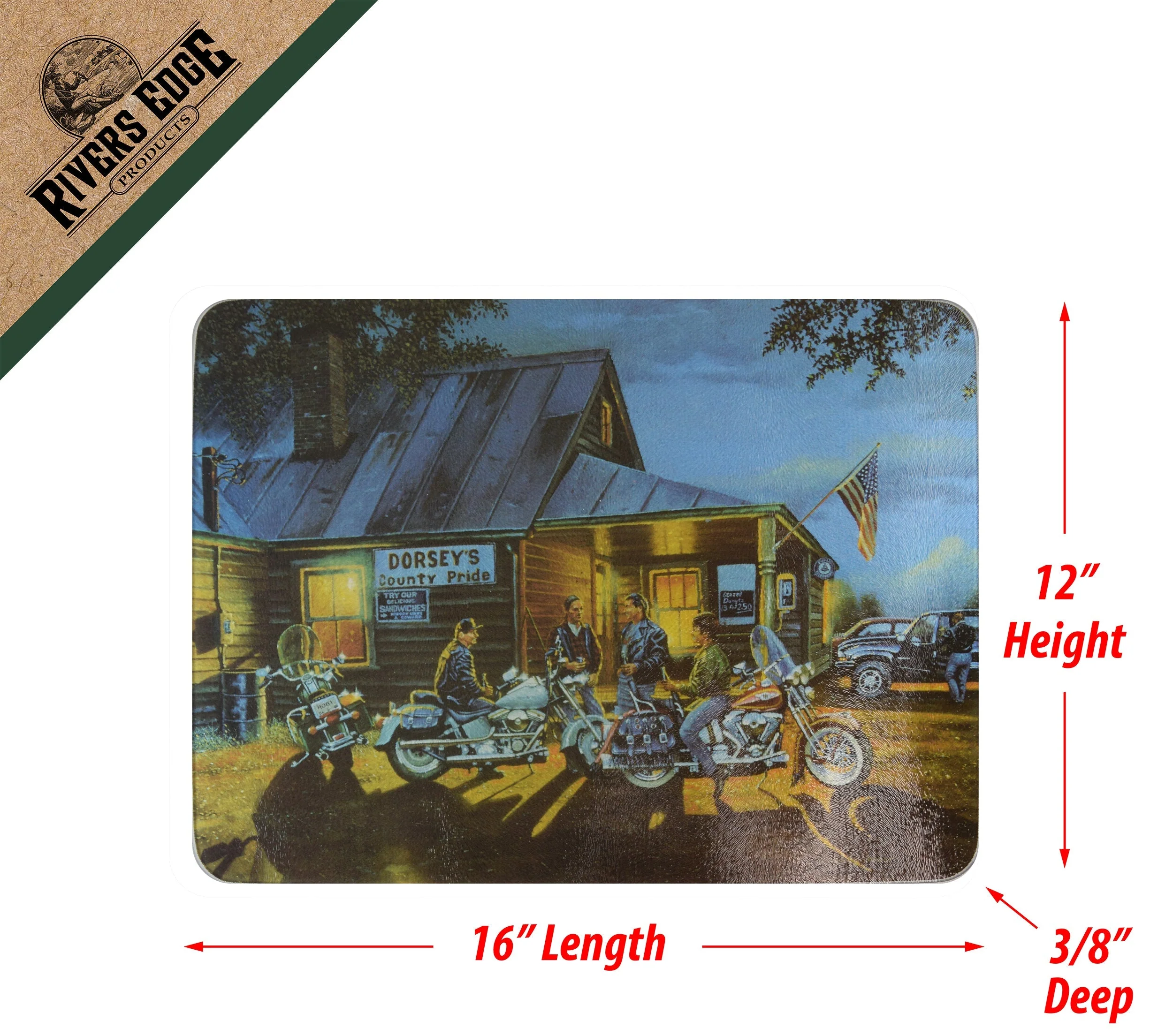Cutting Board 12in x 16in-Dorsey's County Pride - Image 2