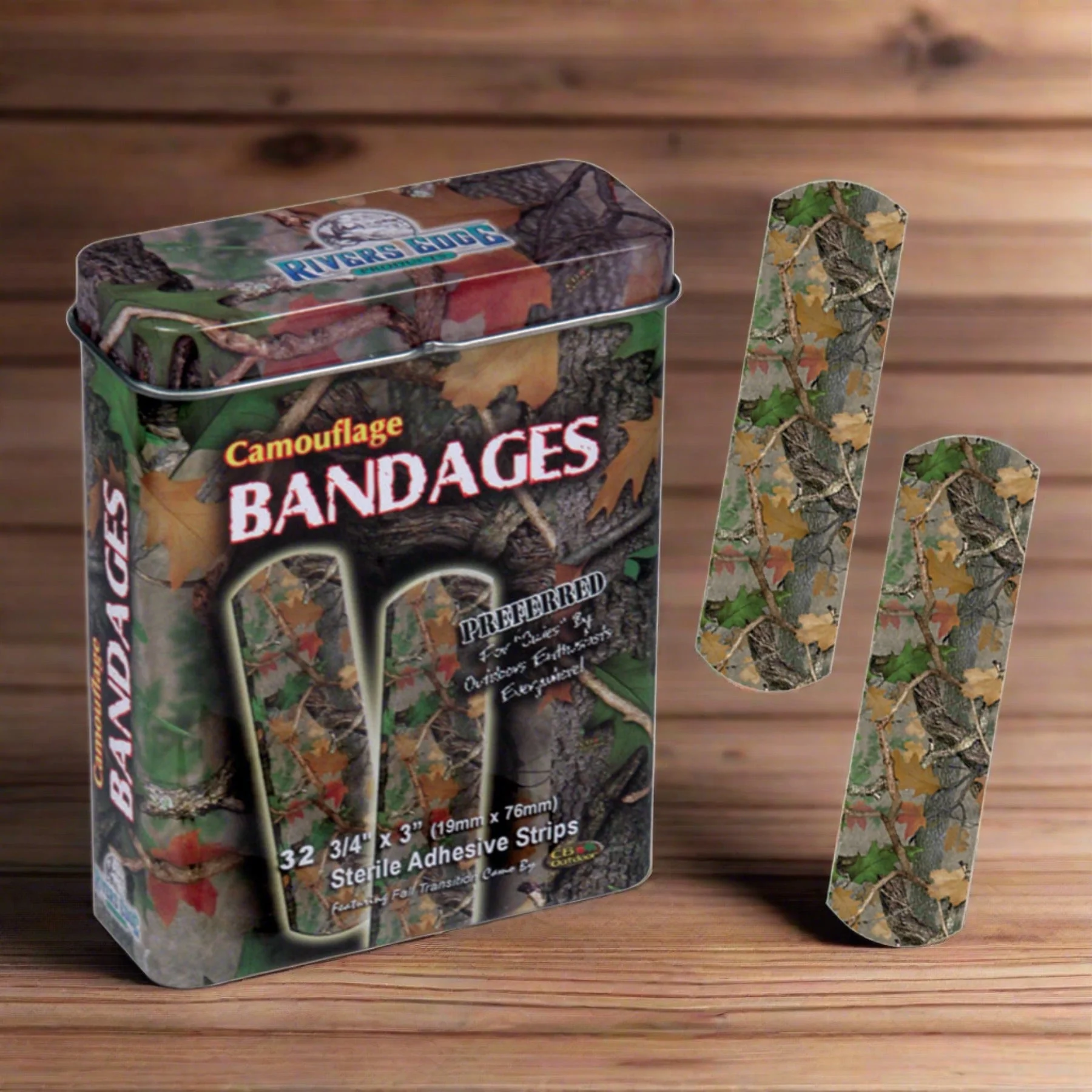 Camo Bandages 32-Pack-Green Camo - Image 1