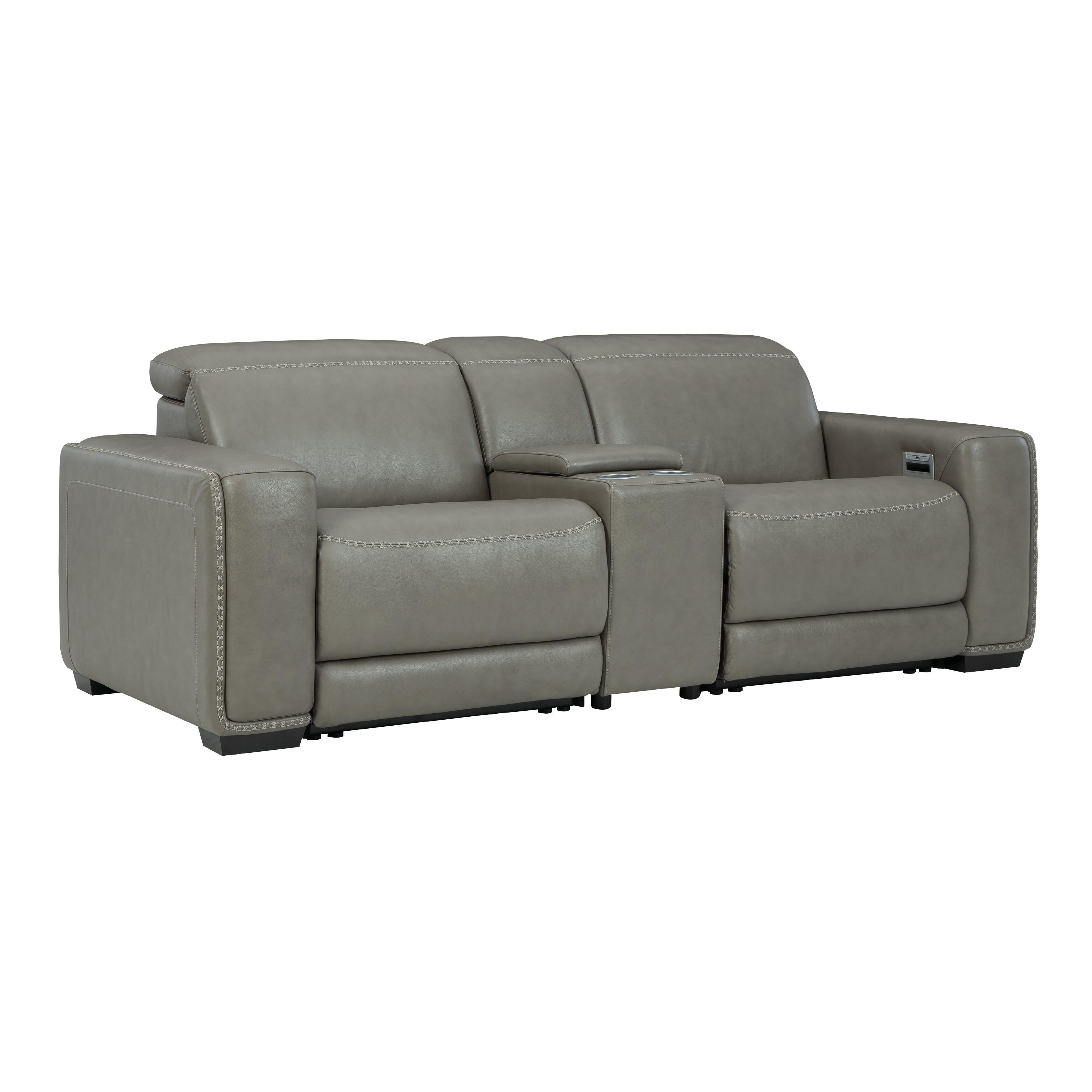Signature Design by Ashley Correze U94202S3 3 pc Power Reclining Sectional Loveseat - Image 1