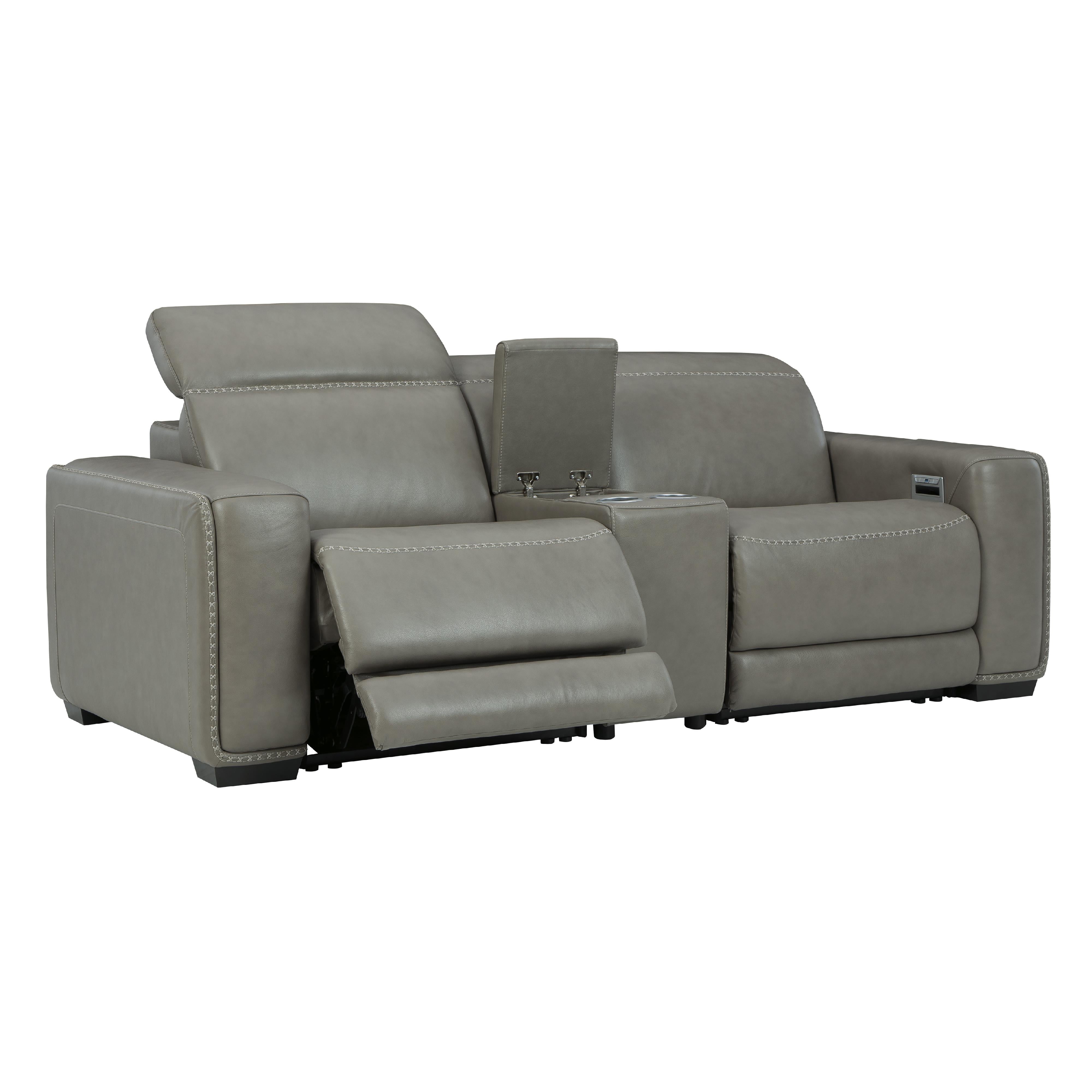 Signature Design by Ashley Correze U94202S3 3 pc Power Reclining Sectional Loveseat - Image 2