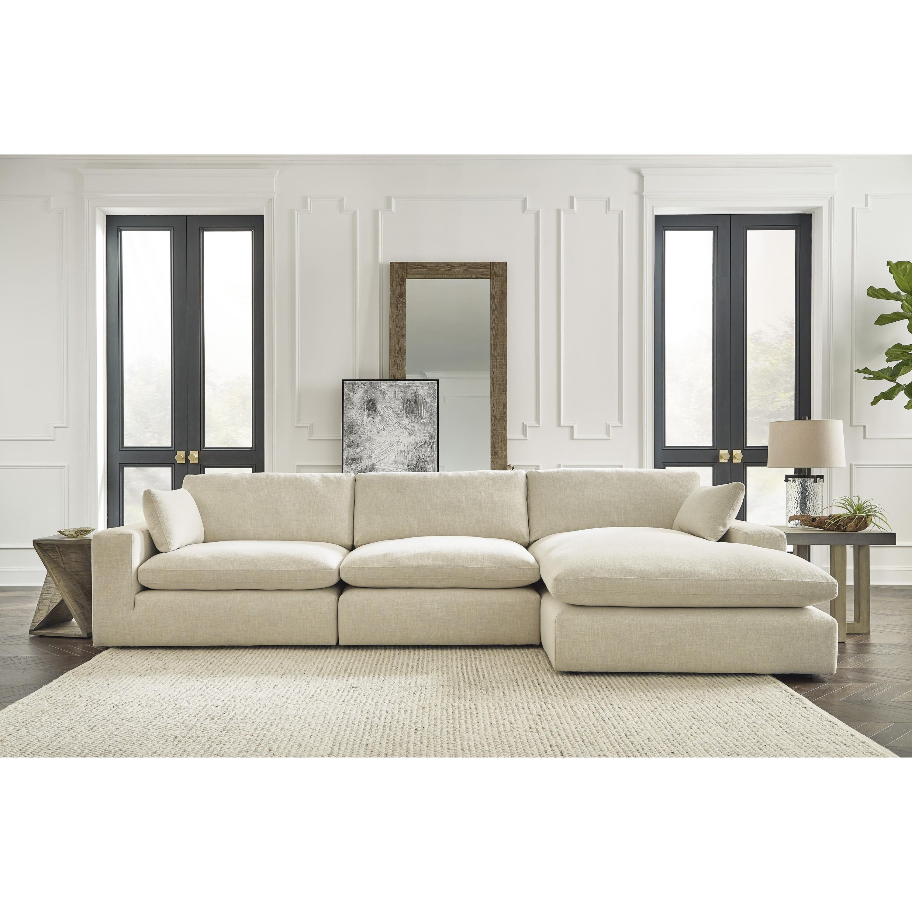 Benchcraft Elyza 10006S4 3 pc Sectional with Chaise - Image 3